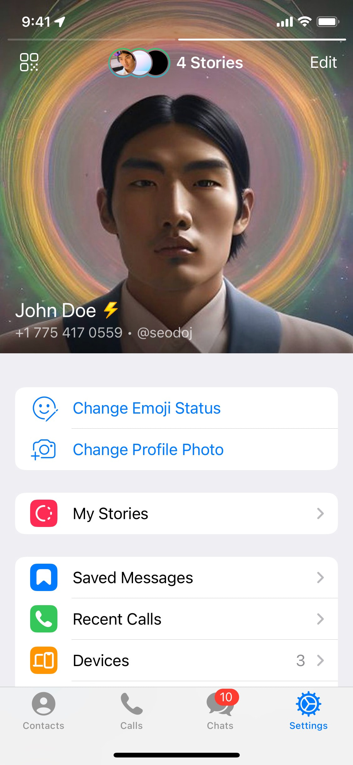 Telegram iOS screen 553