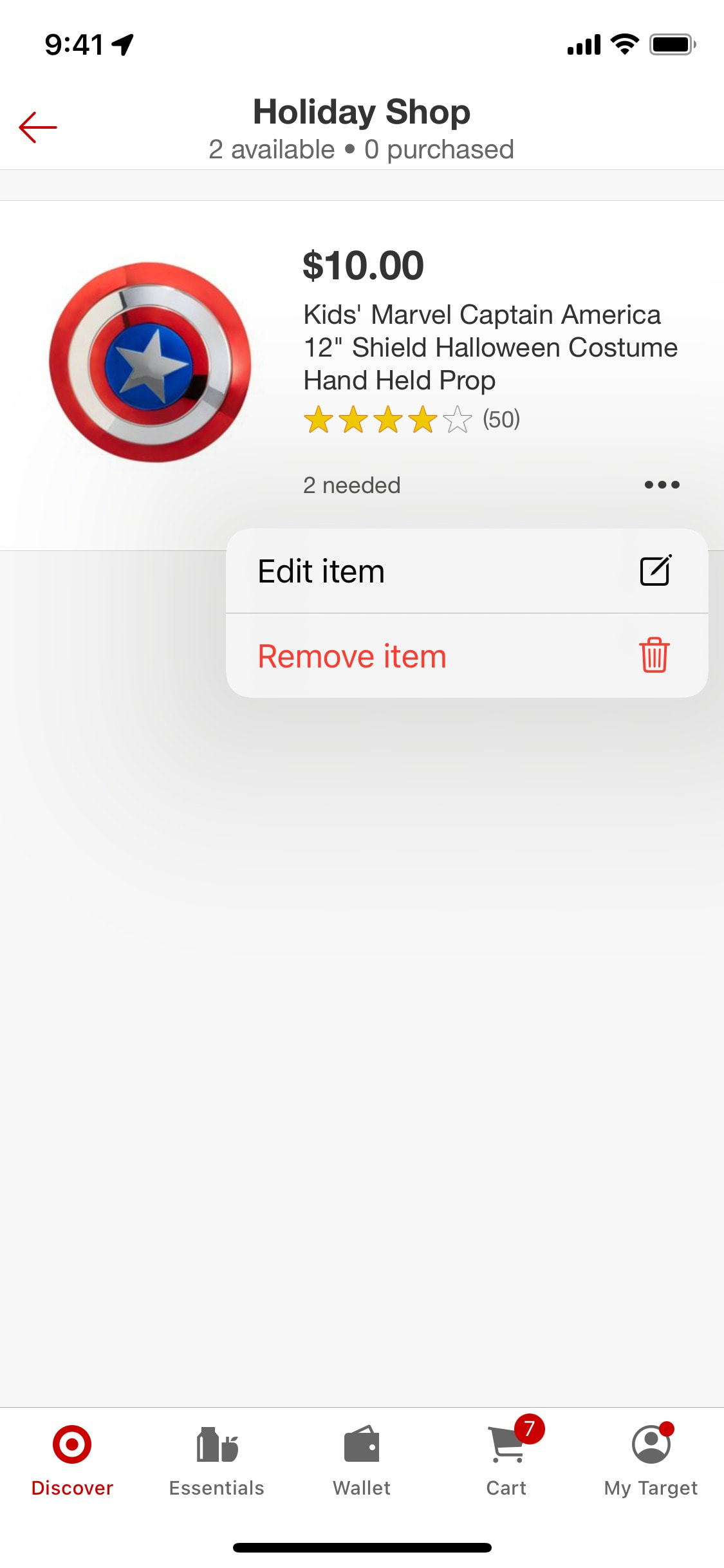 Target iOS screen 493