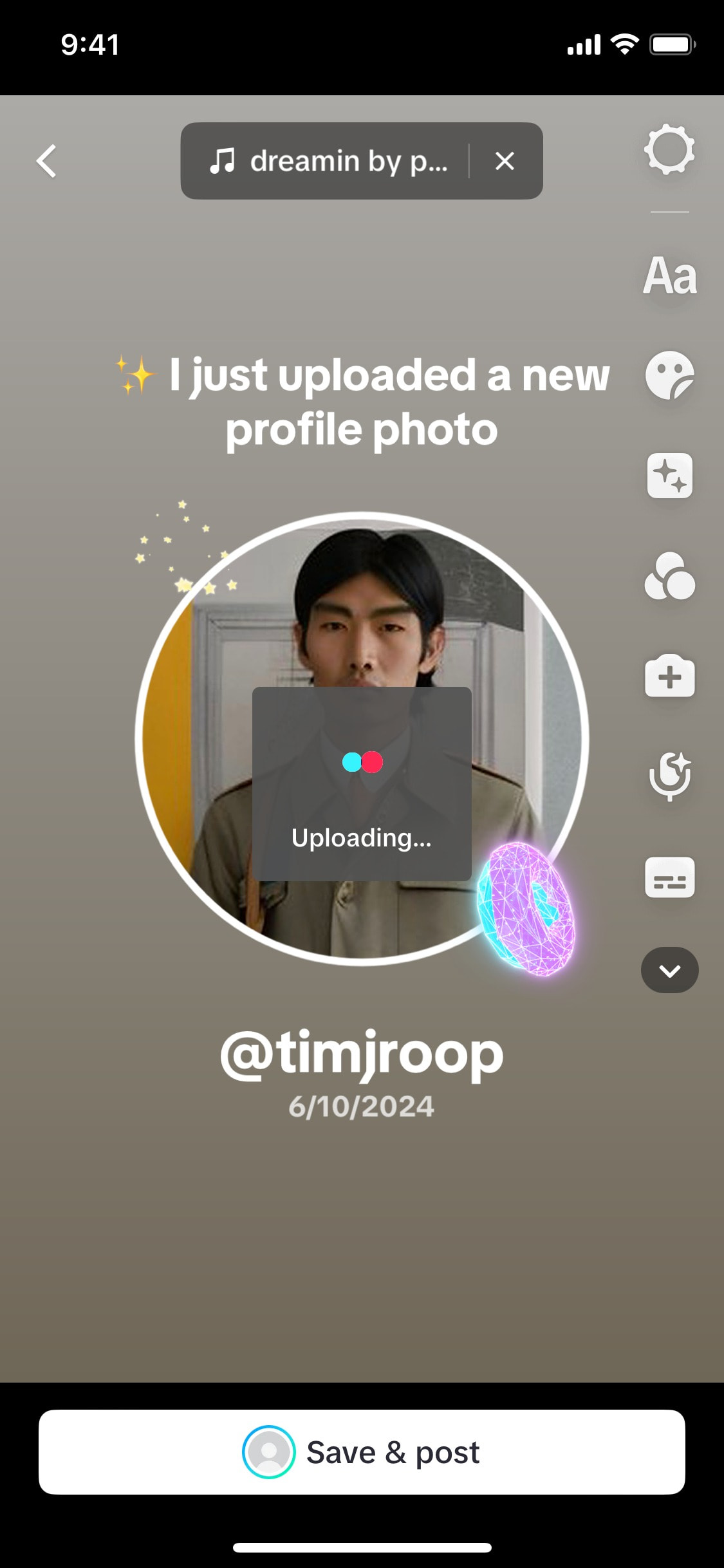 TikTok iOS screen 603