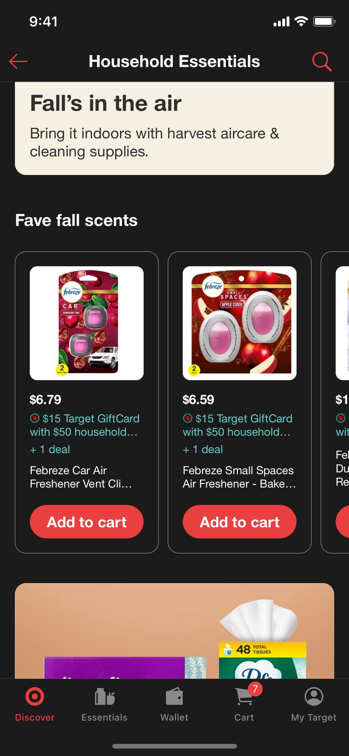 Target iOS screen 482