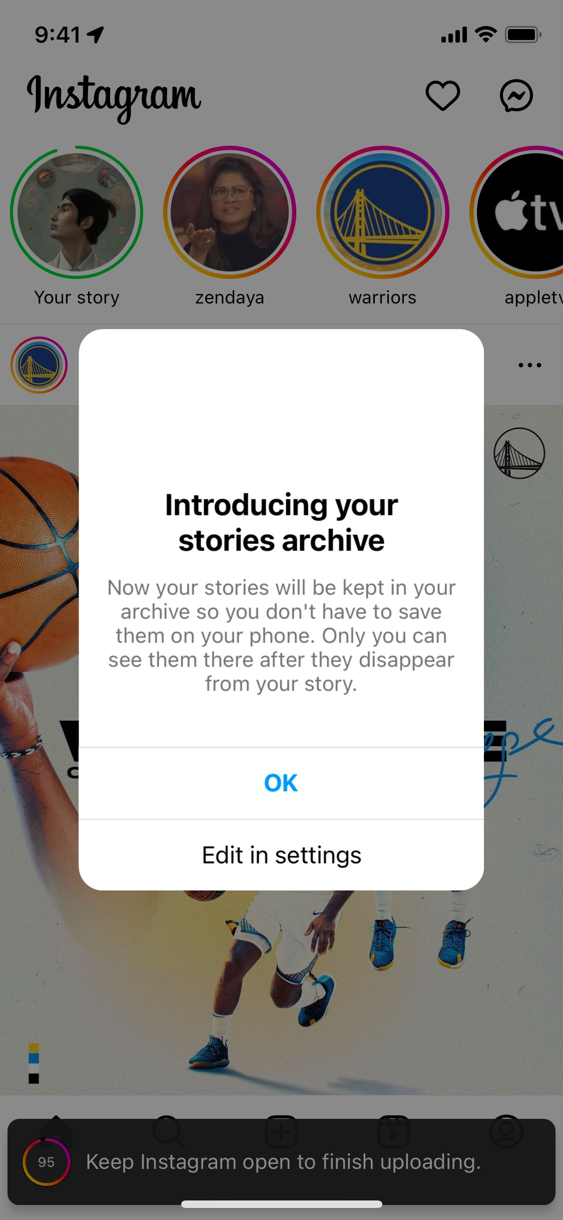 Instagram iOS screen 455