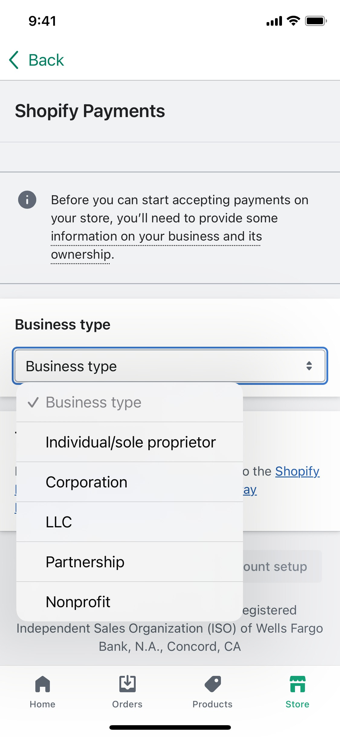 Shopify iOS screen 598