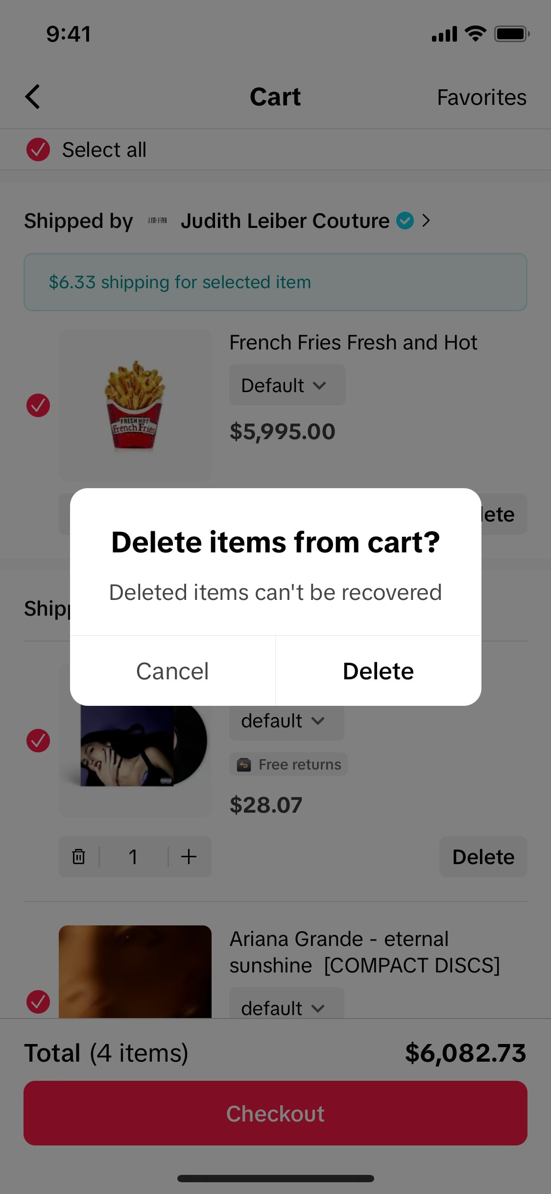 TikTok iOS screen 402