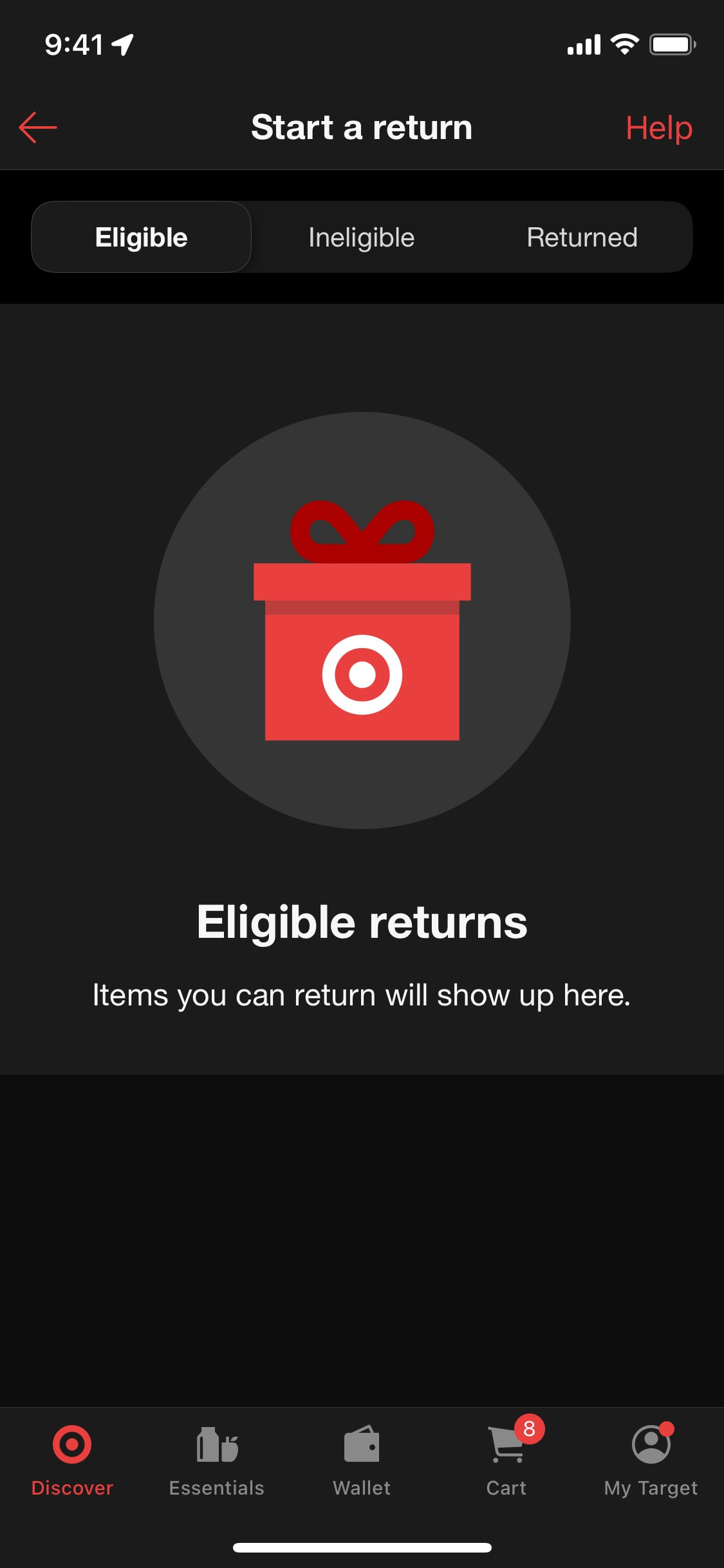 Target iOS screen 727