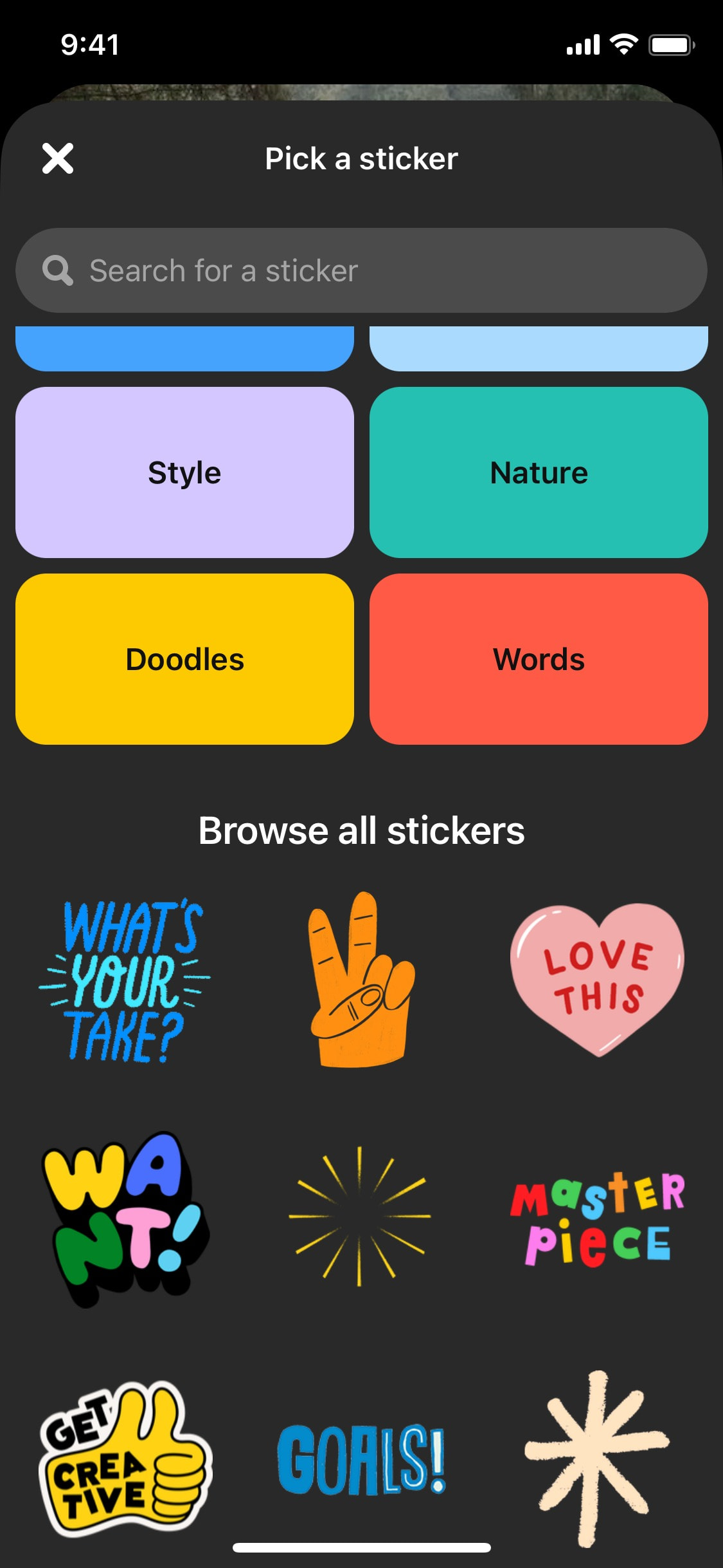 Pinterest iOS screen 351