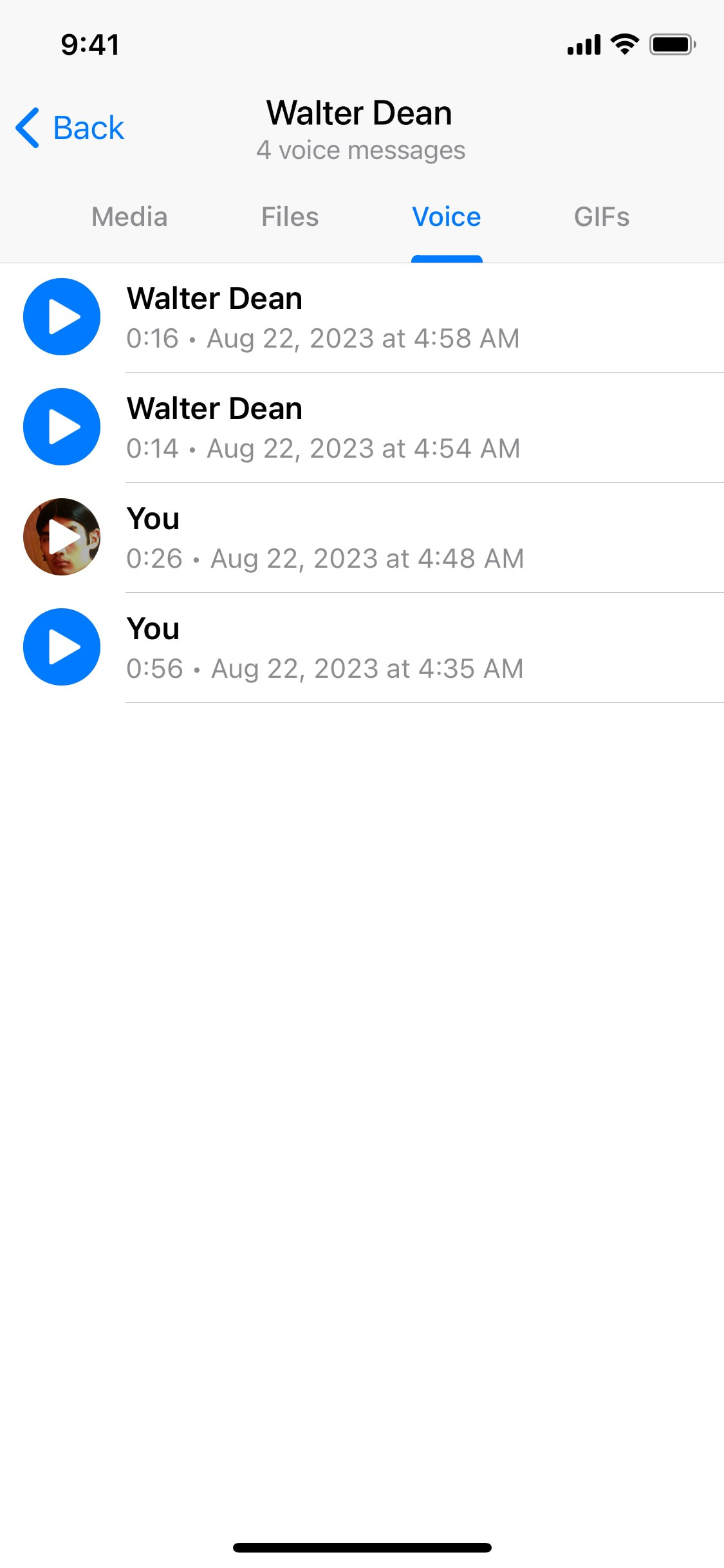 Telegram iOS screen 324