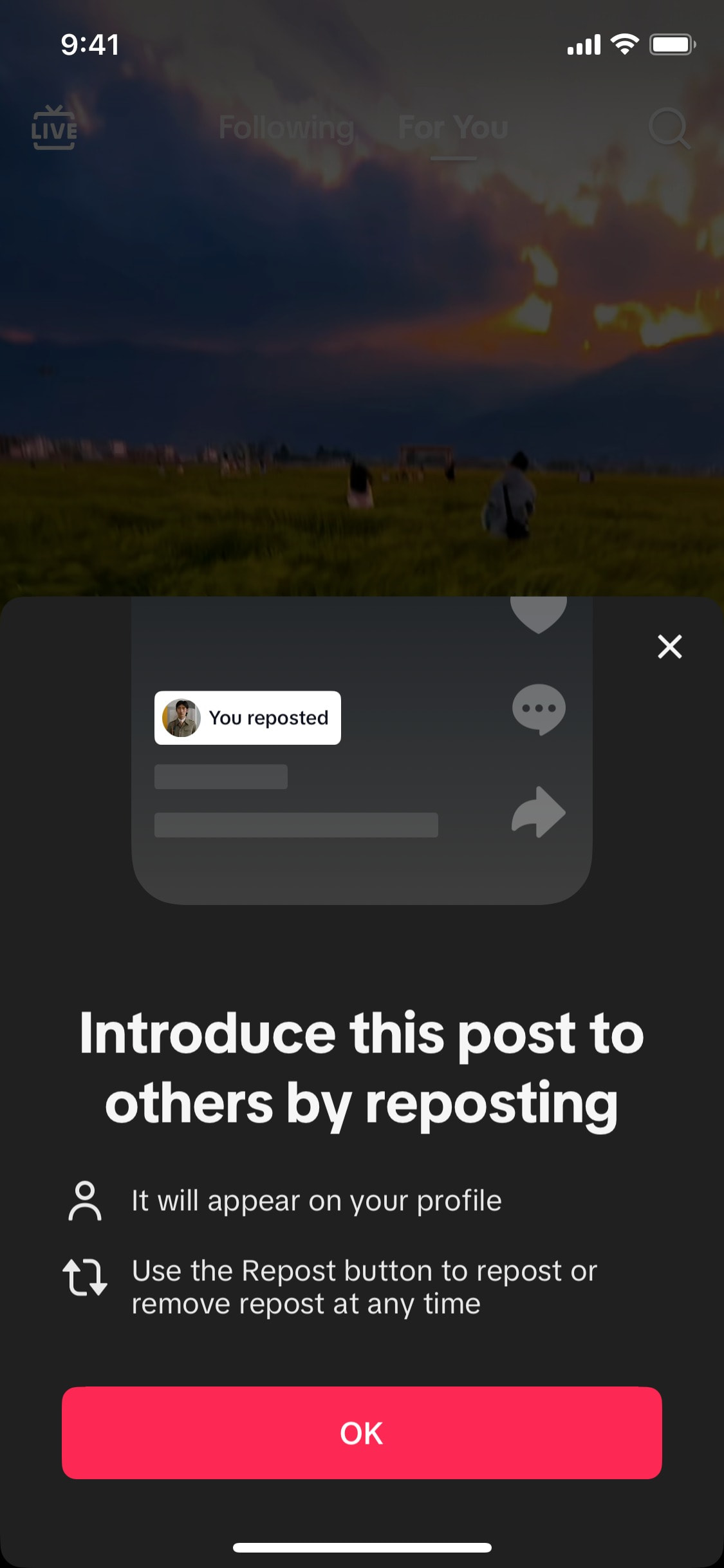 TikTok iOS screen 54