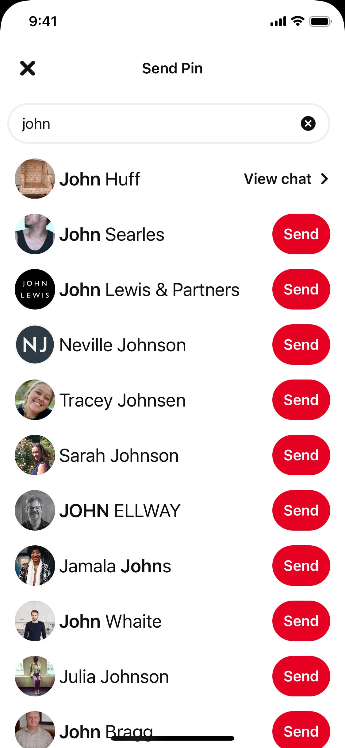 Pinterest iOS screen 168