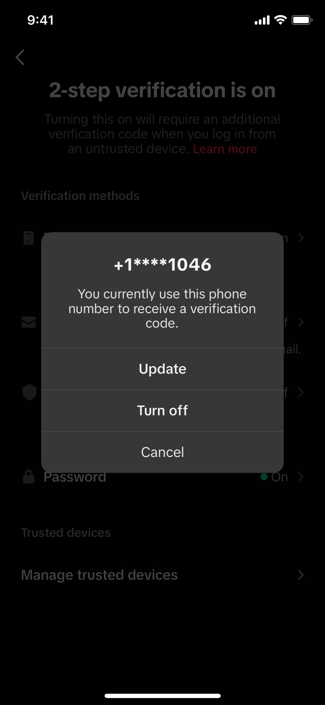 TikTok iOS screen 461