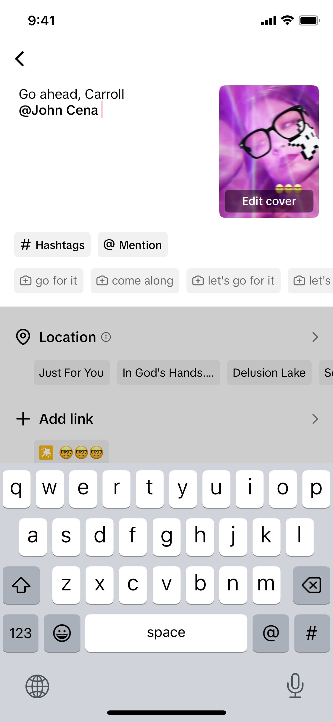 TikTok iOS screen 843