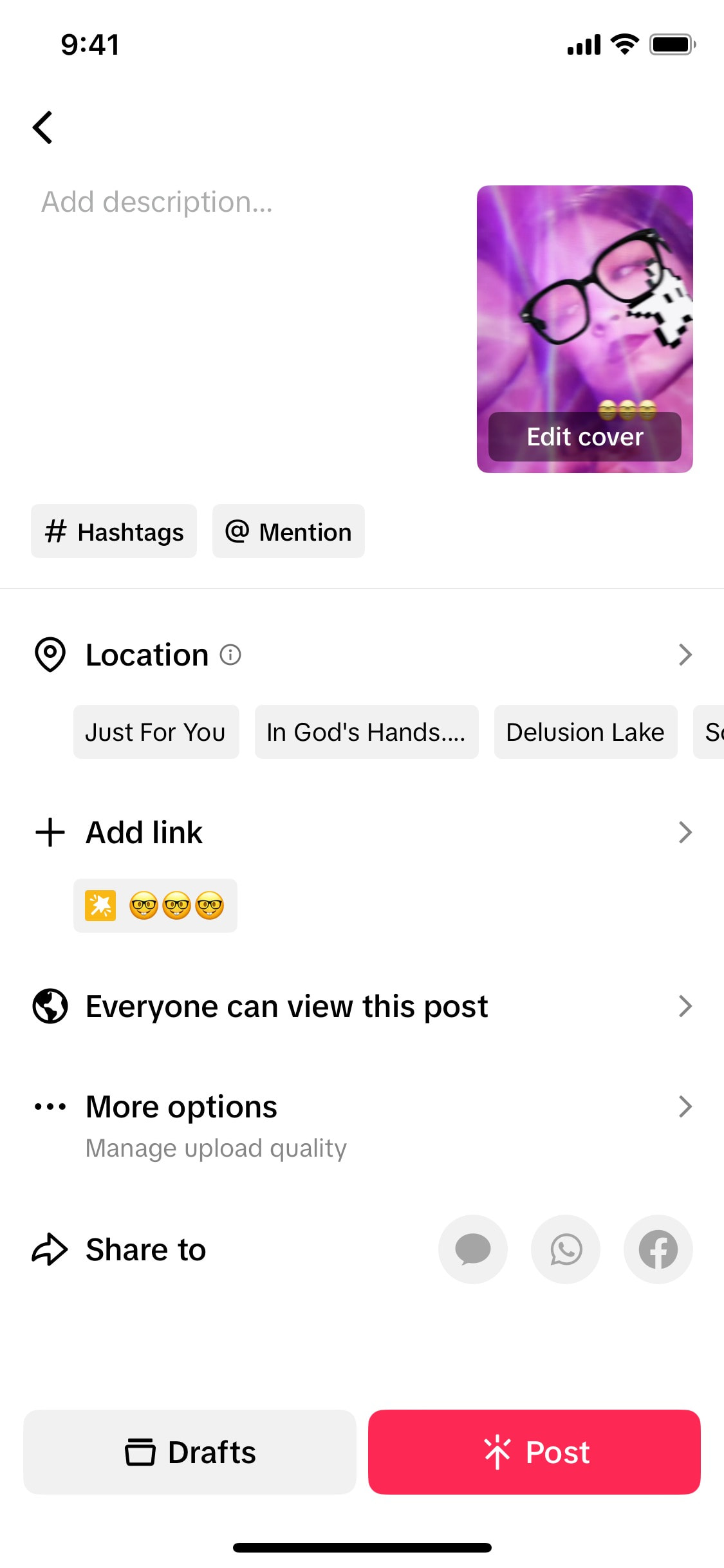 TikTok iOS screen 805