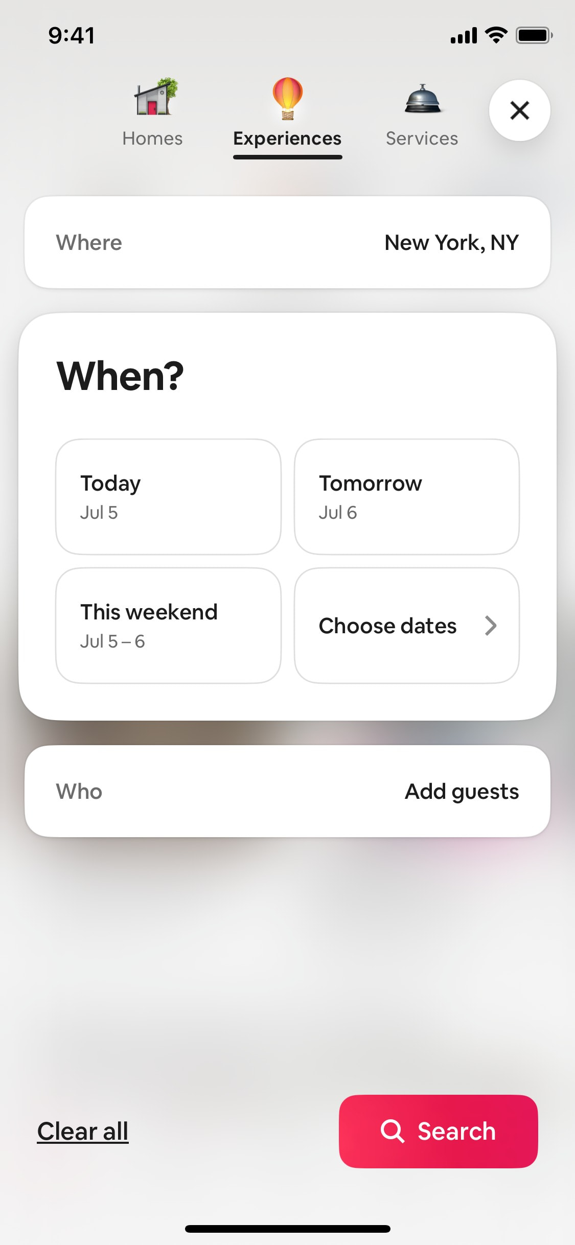 Airbnb iOS screen 354