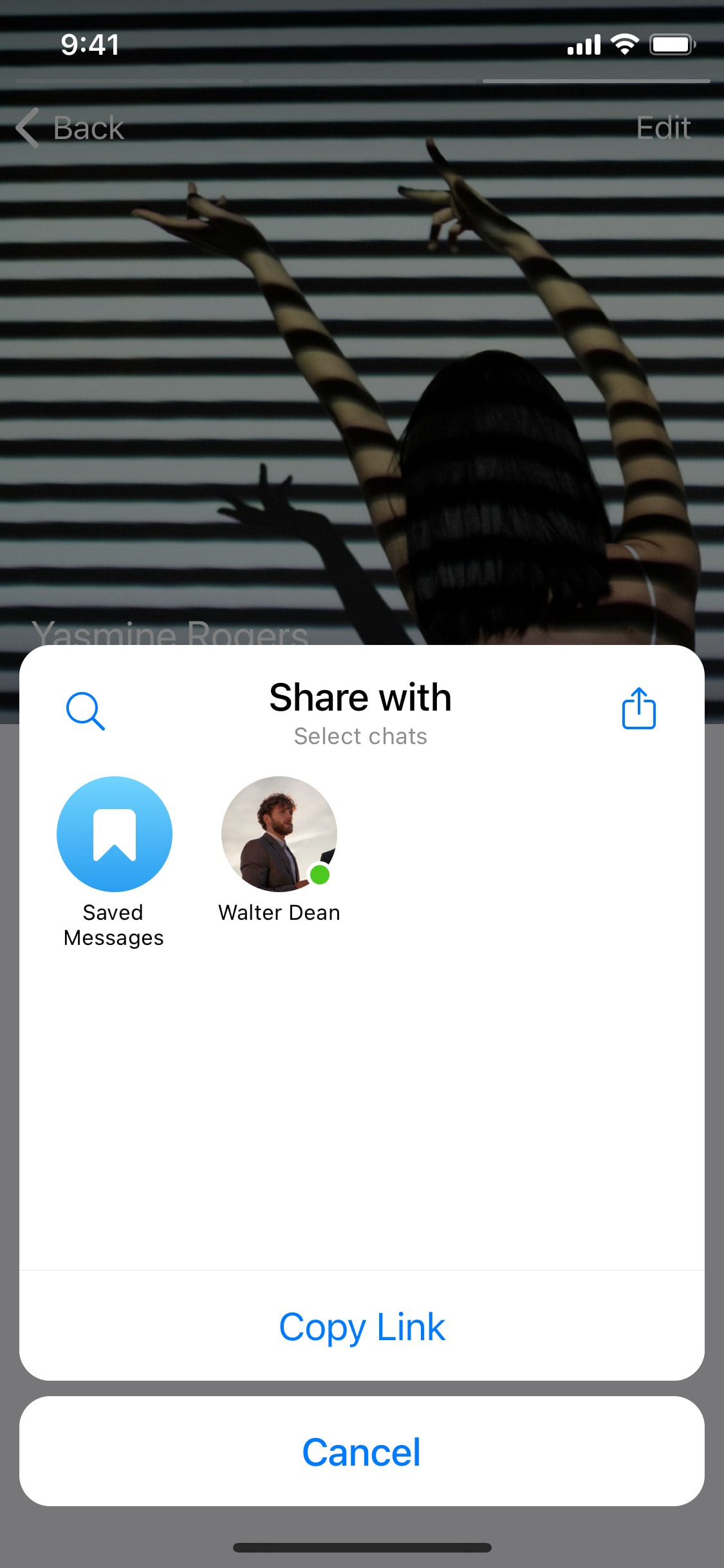 Telegram iOS screen 420