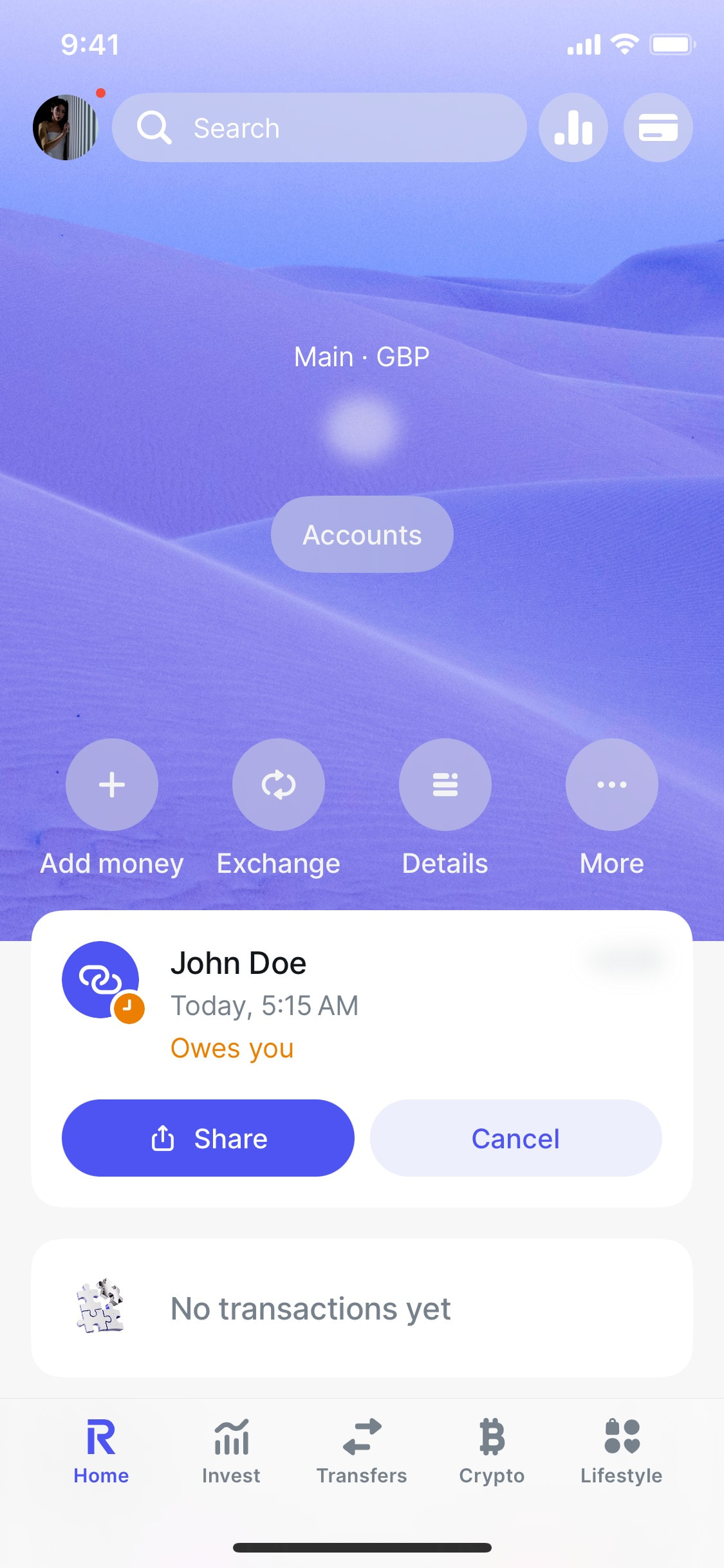 Revolut iOS screen 424