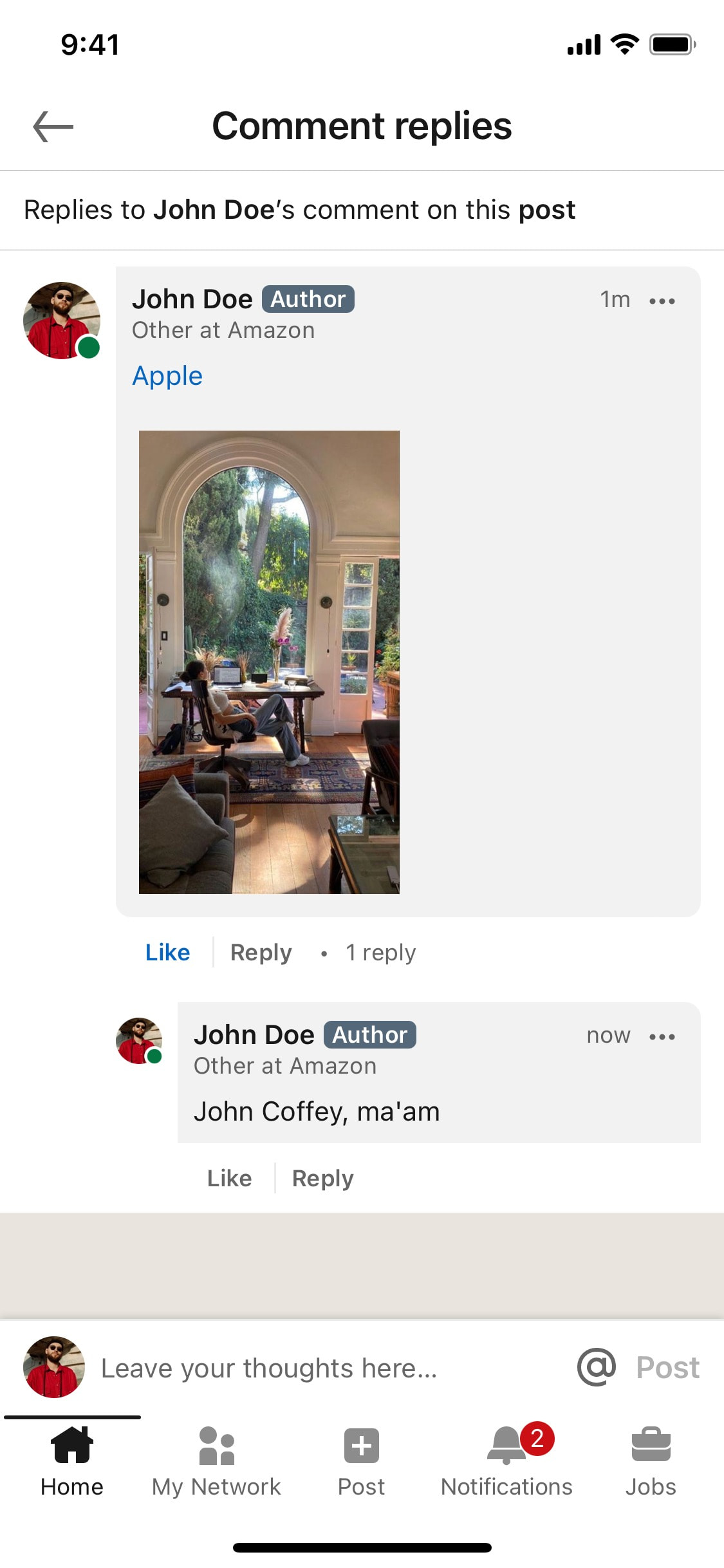 LinkedIn iOS screen 230