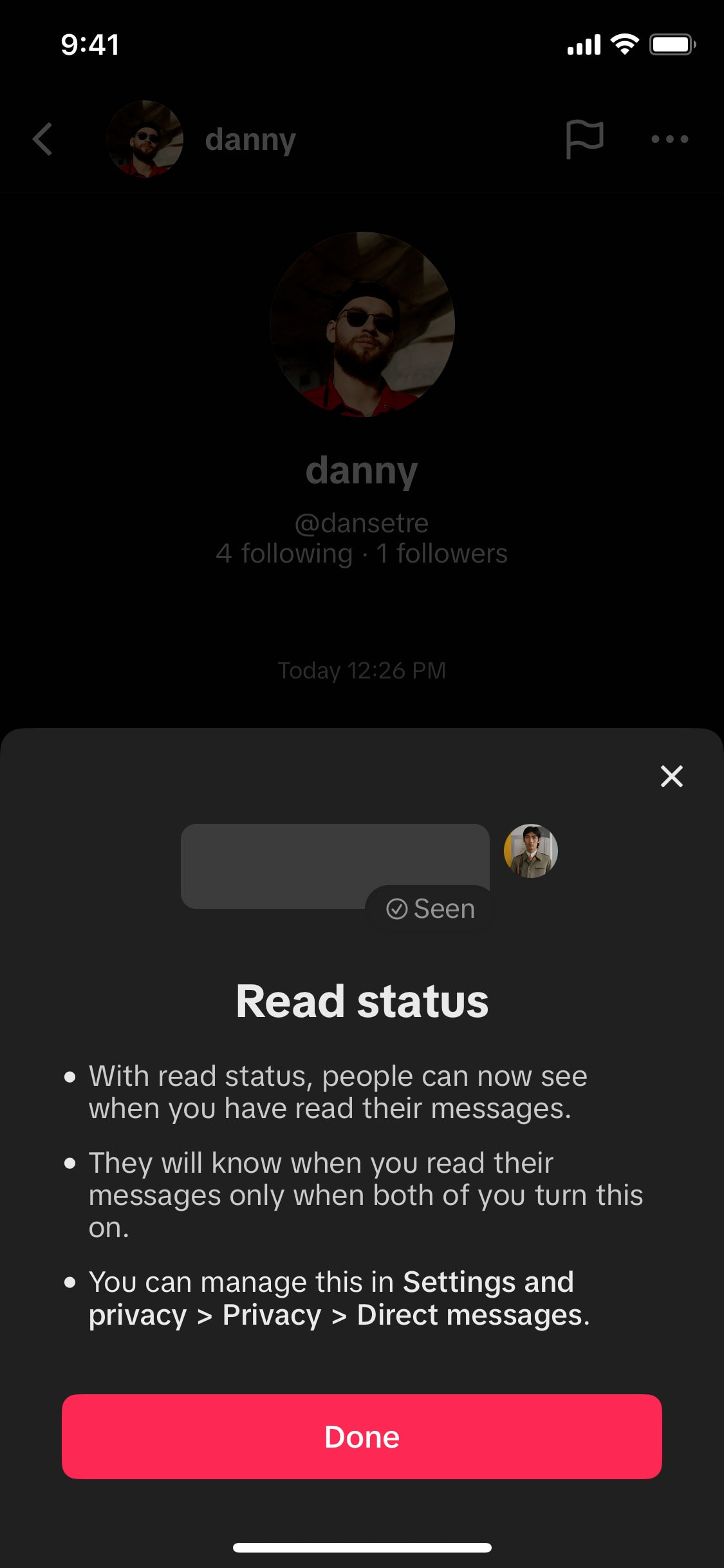 TikTok iOS screen 483