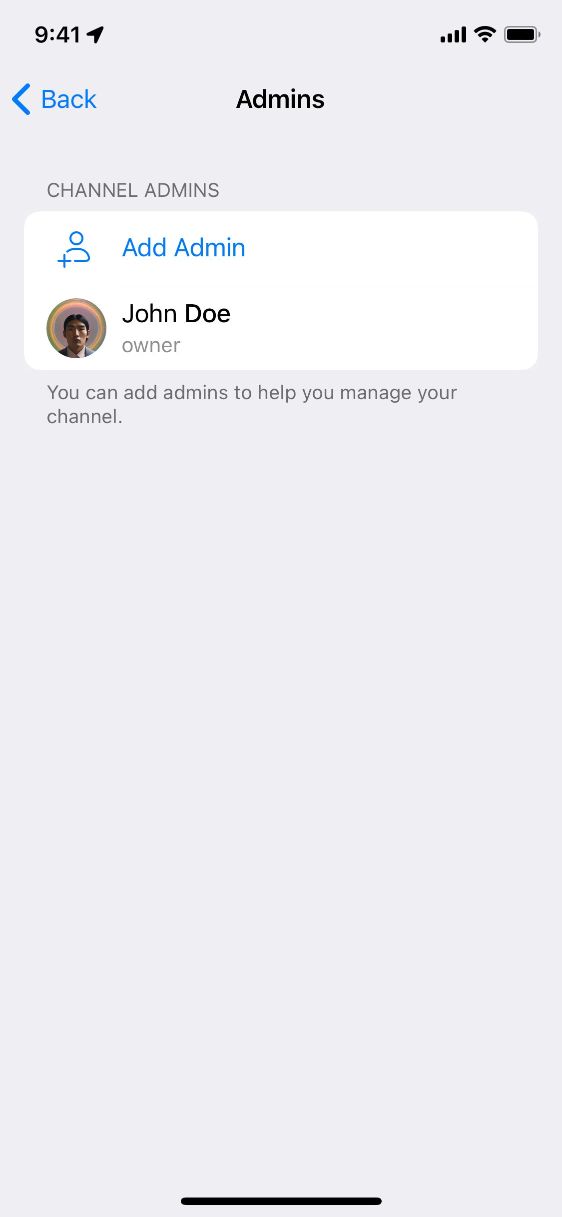 Telegram iOS screen 743