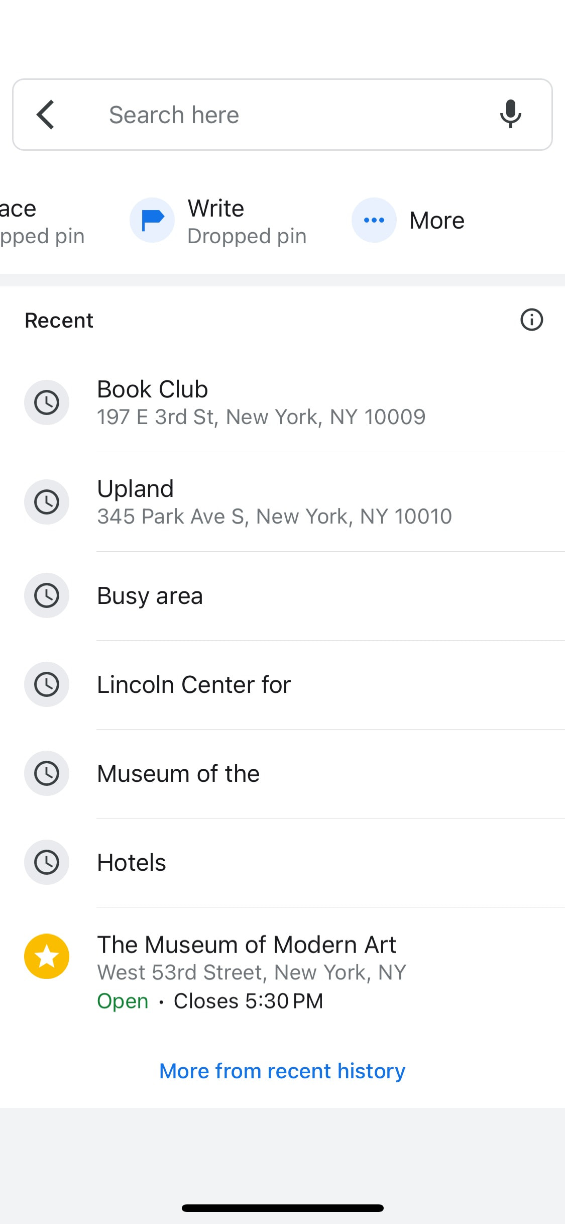 Google Maps iOS screen 78