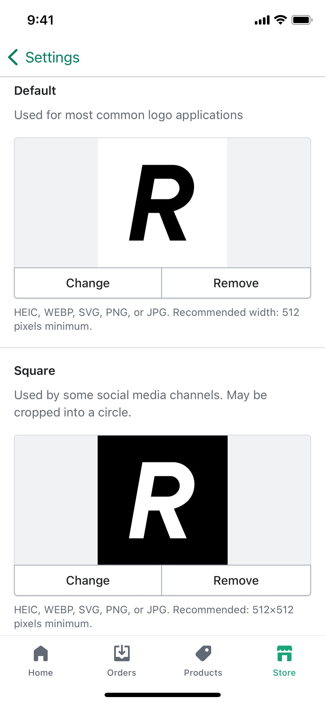 Shopify iOS screen 616
