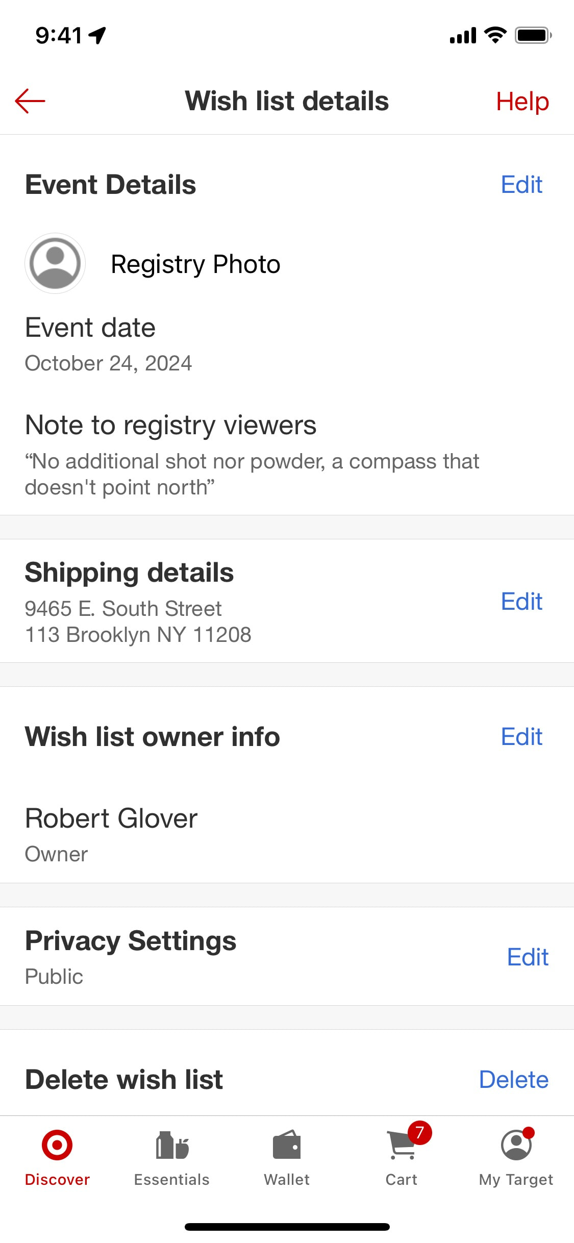 Target iOS screen 191