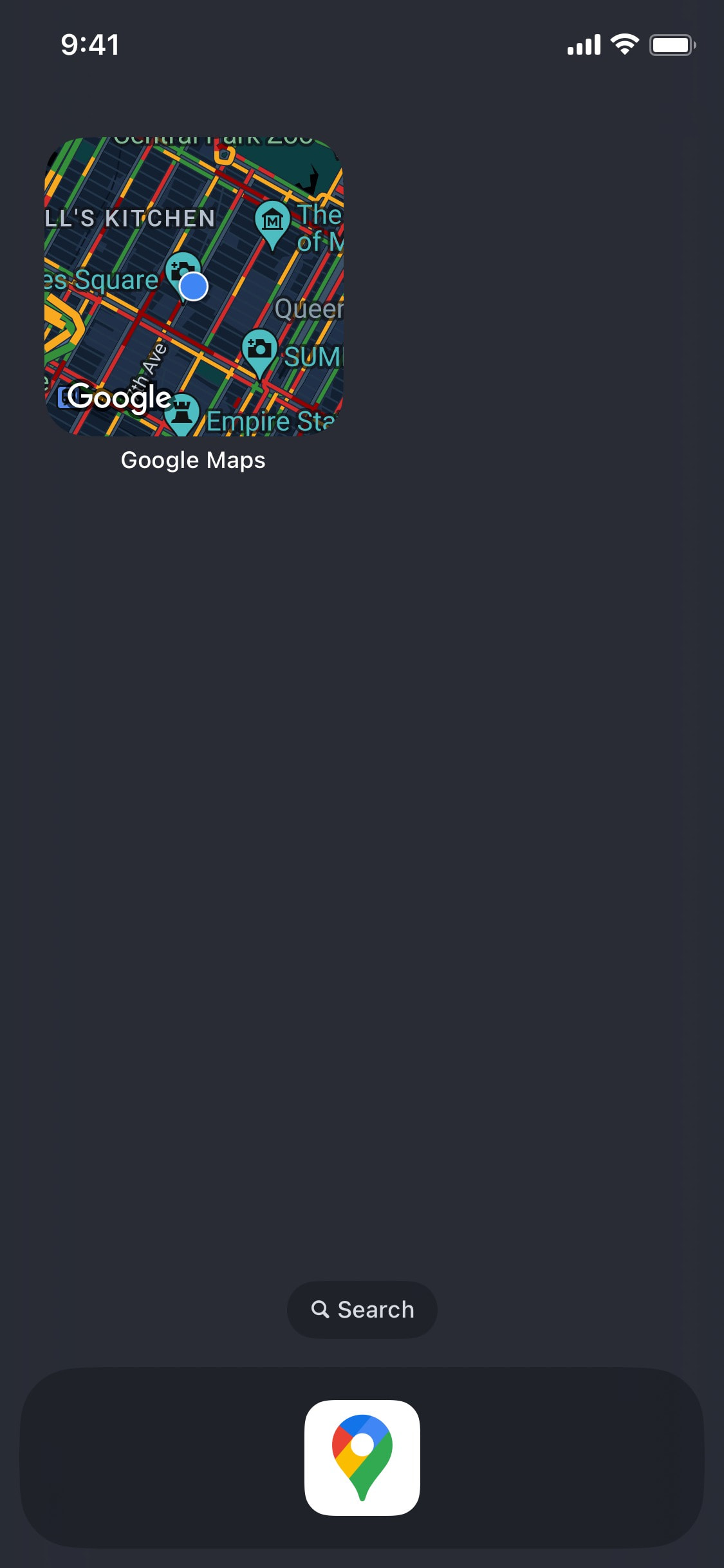 Google Maps iOS screen 456