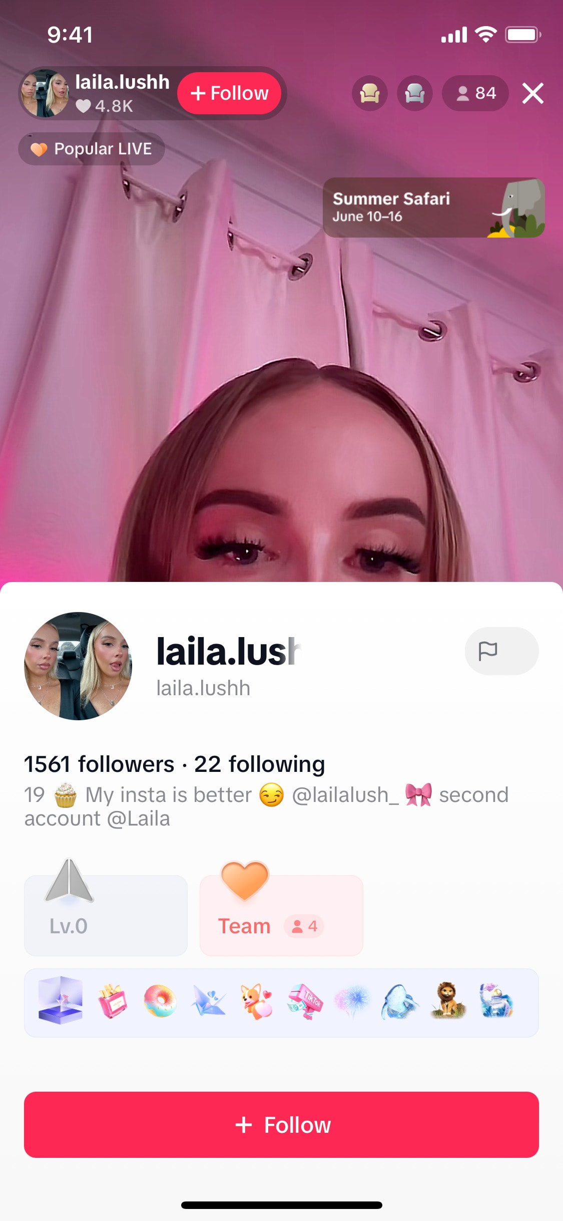 TikTok iOS screen 837