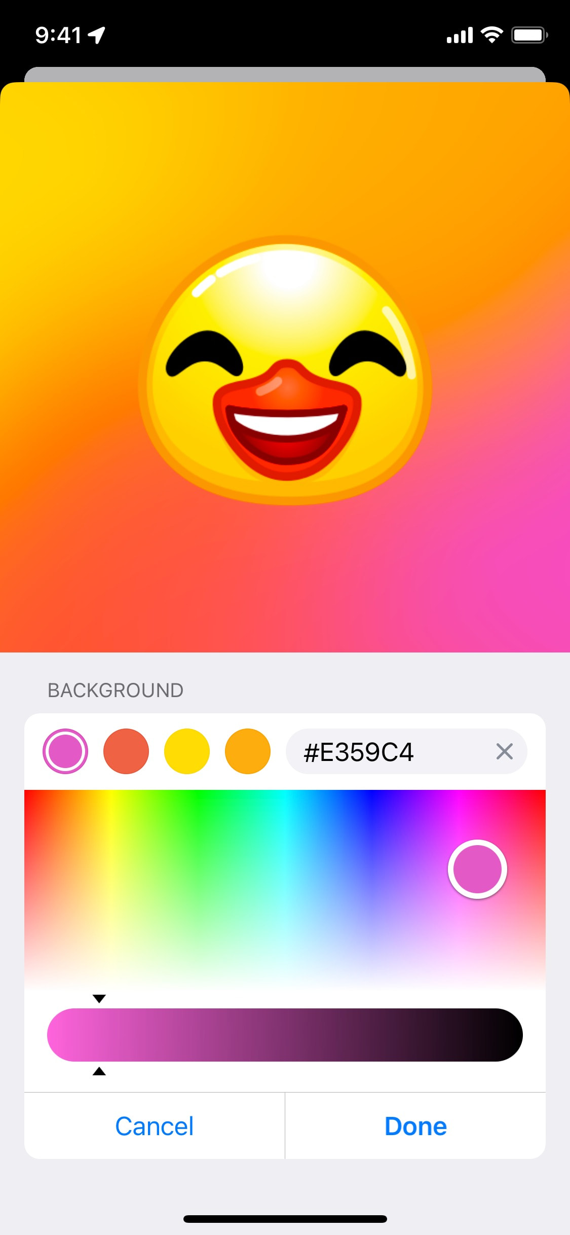 Telegram iOS screen 466