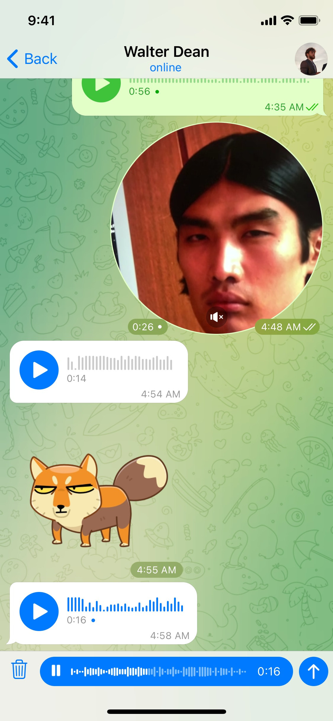 Telegram iOS screen 514