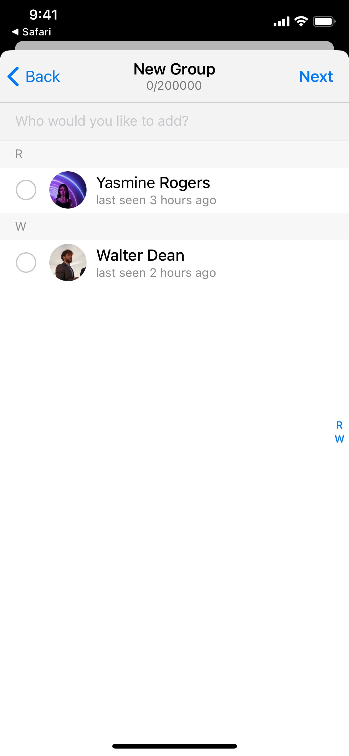 Telegram iOS screen 642