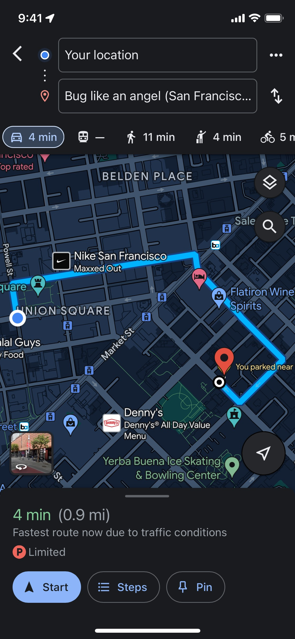 Google Maps iOS screen 177