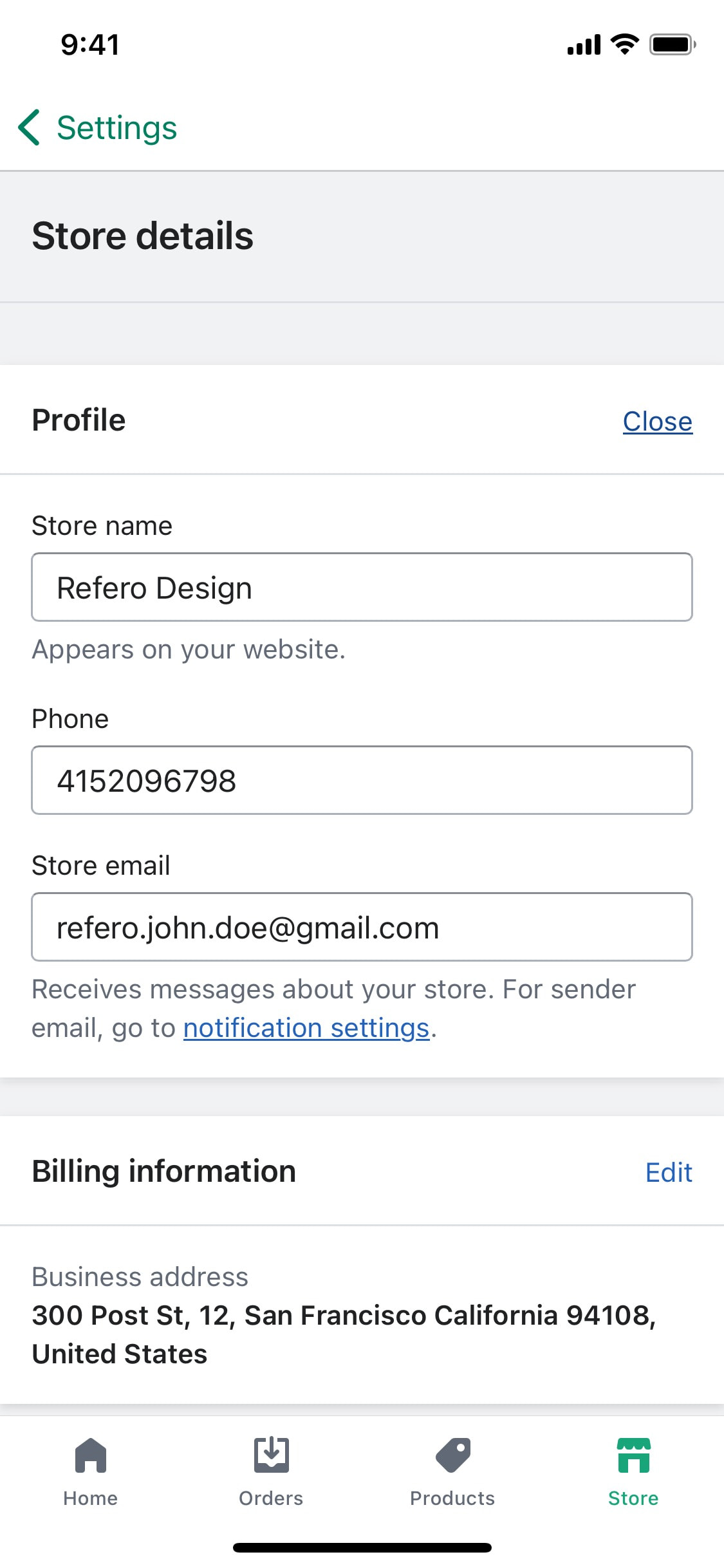 Shopify iOS screen 385