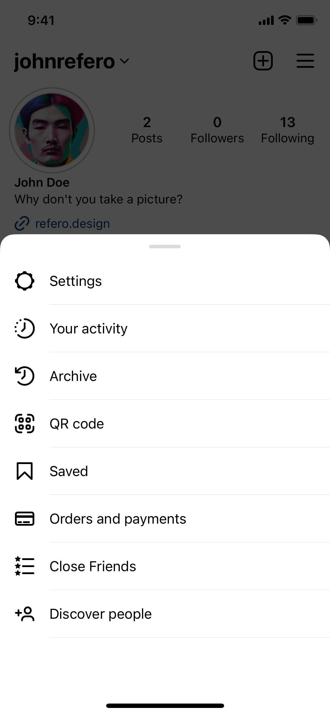 Instagram iOS screen 527