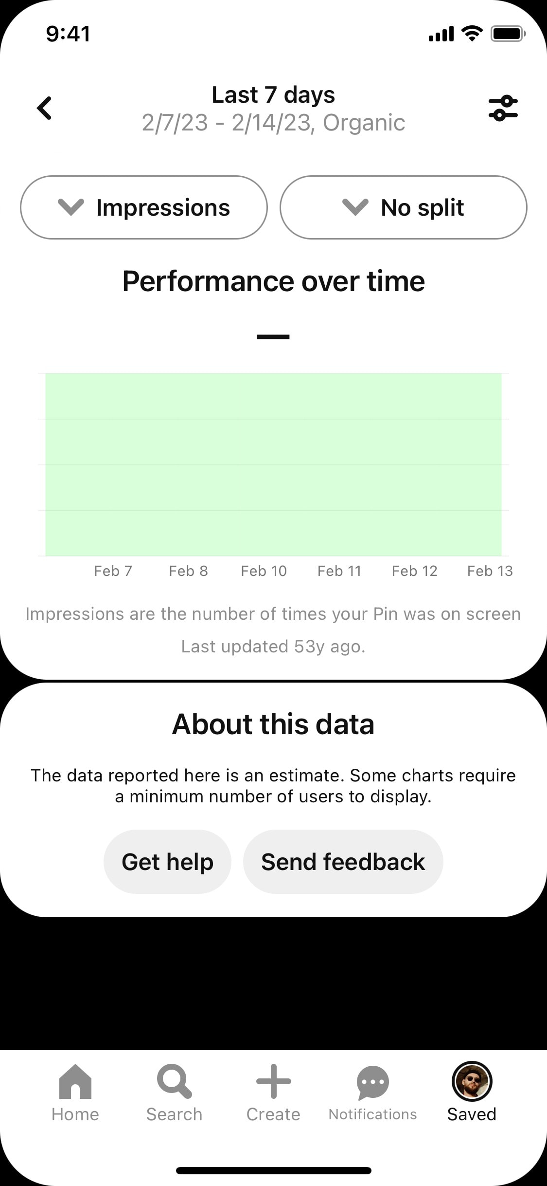 Pinterest iOS screen 264