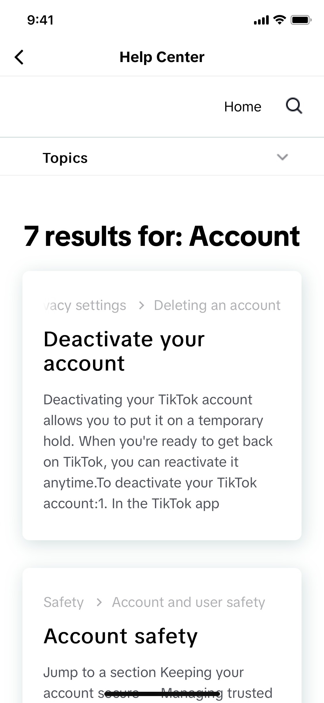 TikTok iOS screen 518