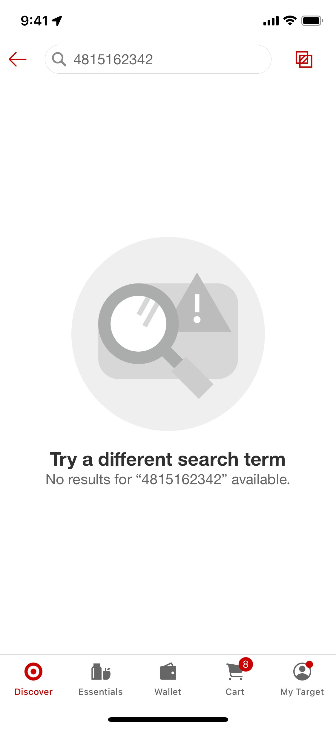 Target iOS screen 488