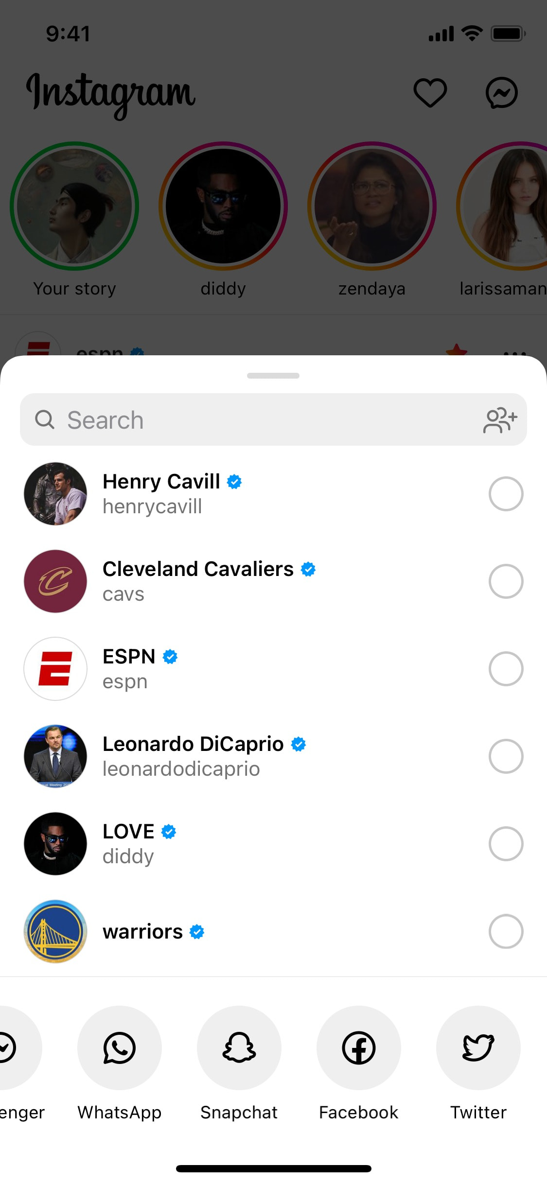 Instagram iOS screen 463