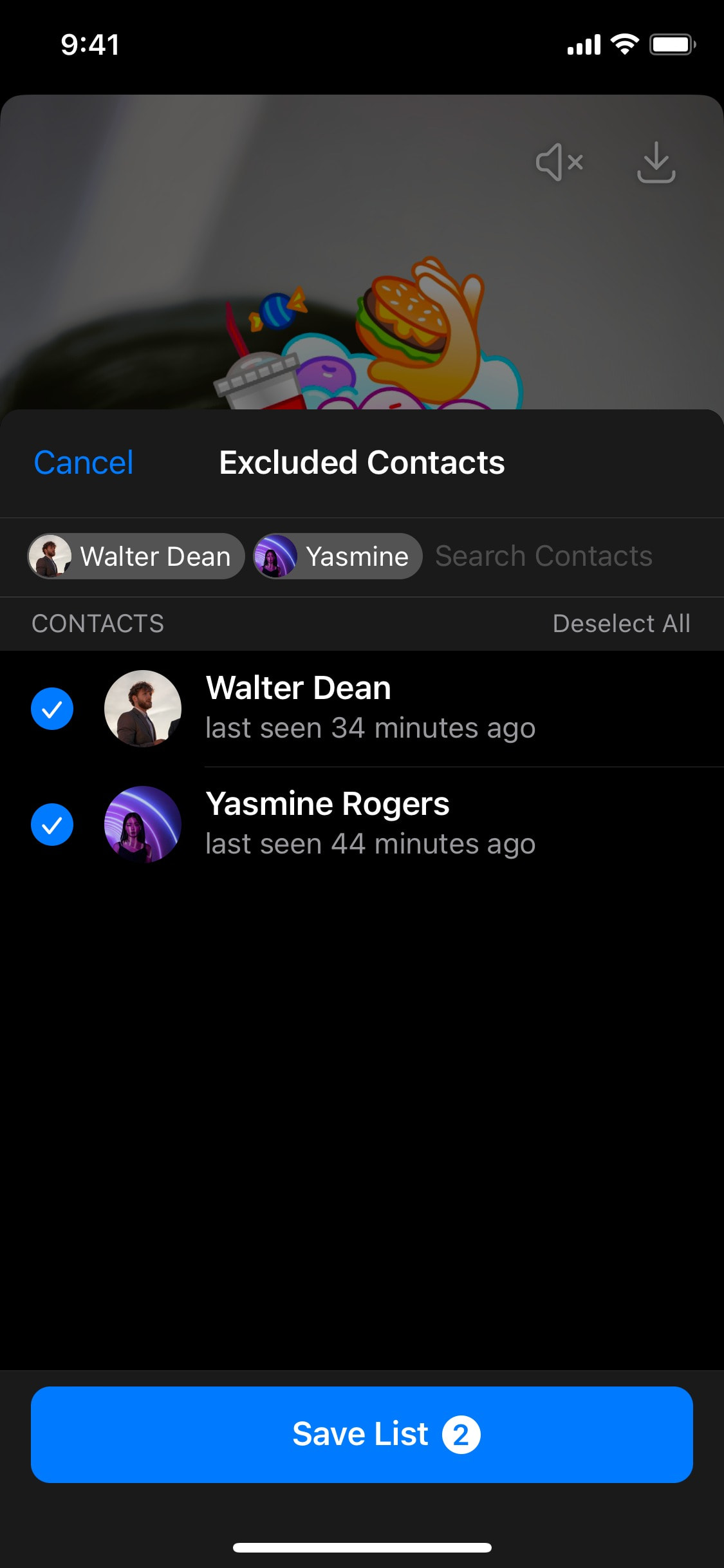 Telegram iOS screen 351