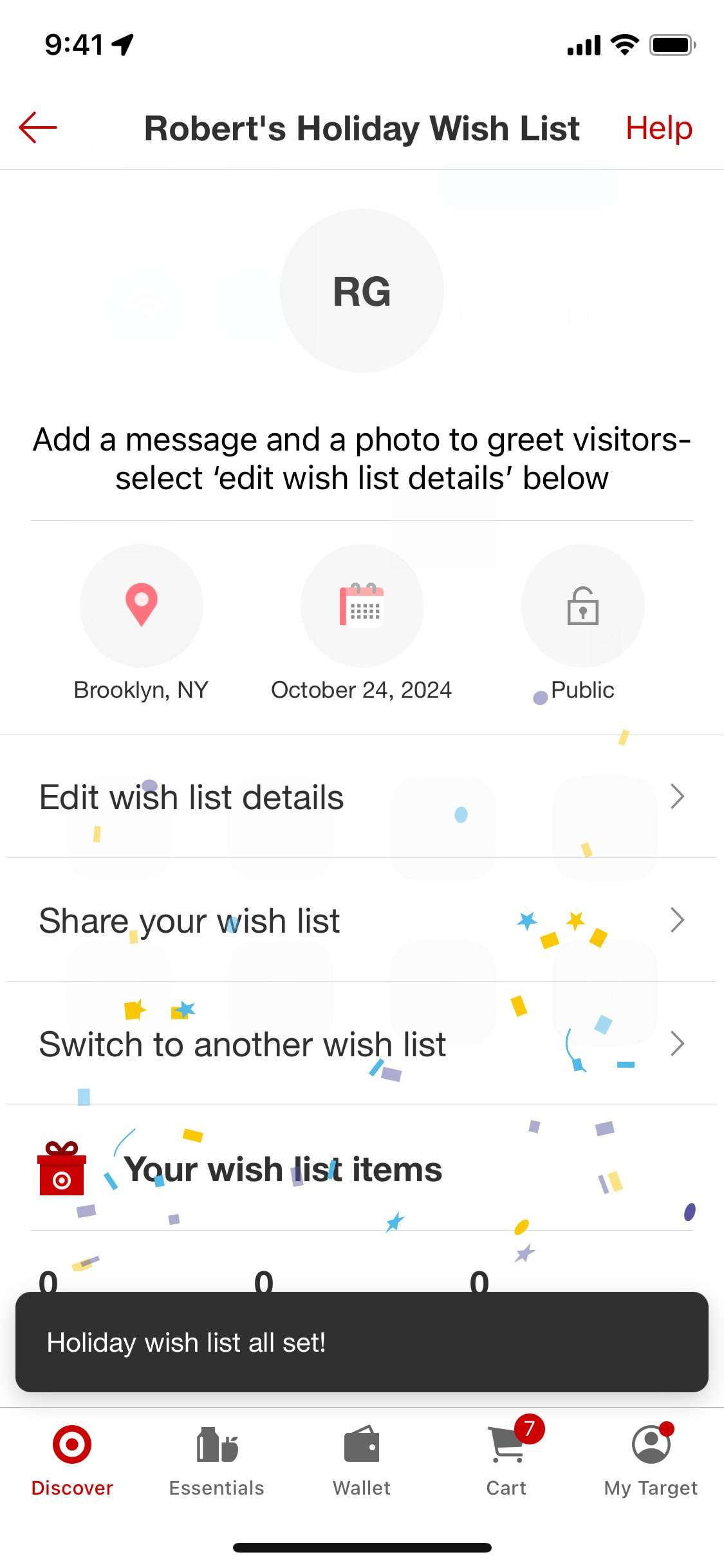Target iOS screen 279