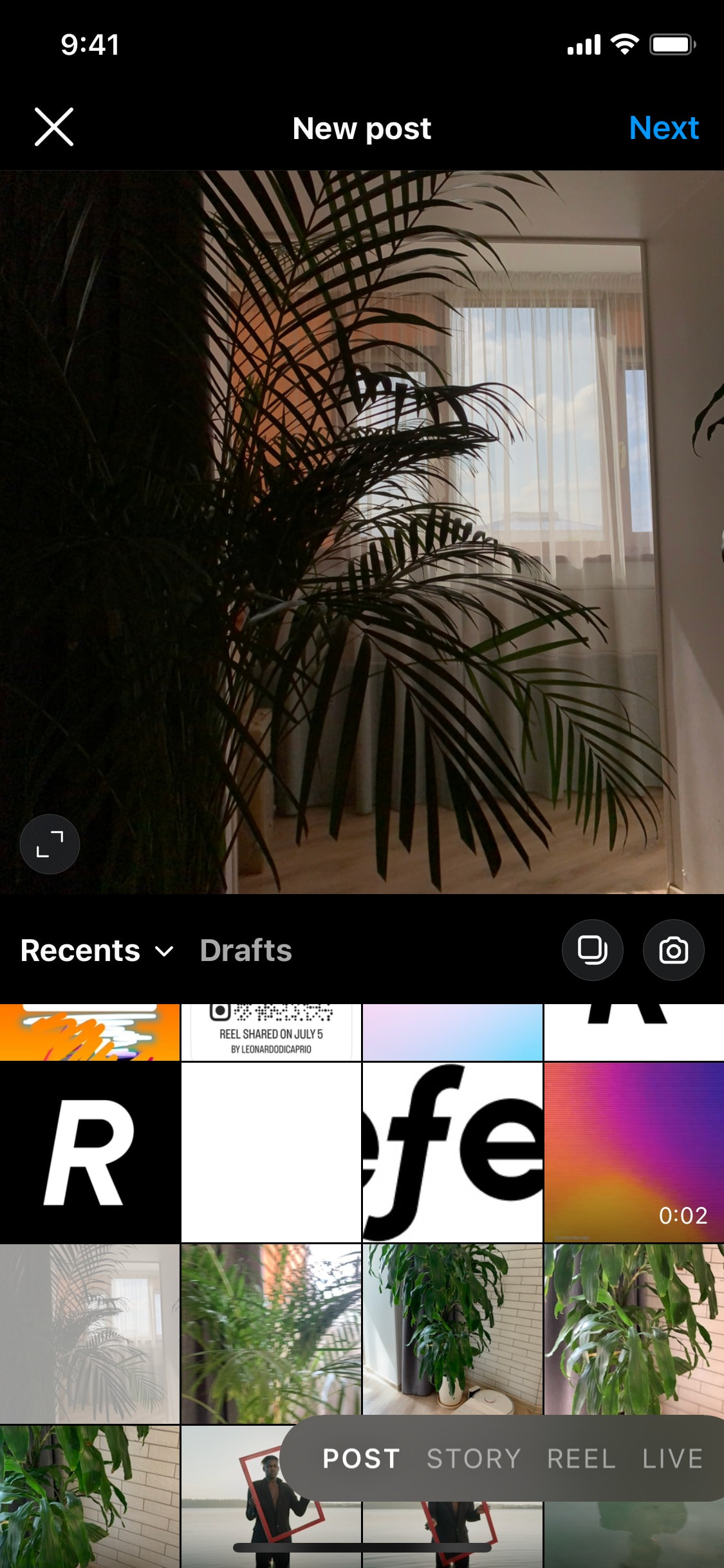 Instagram iOS screen 386