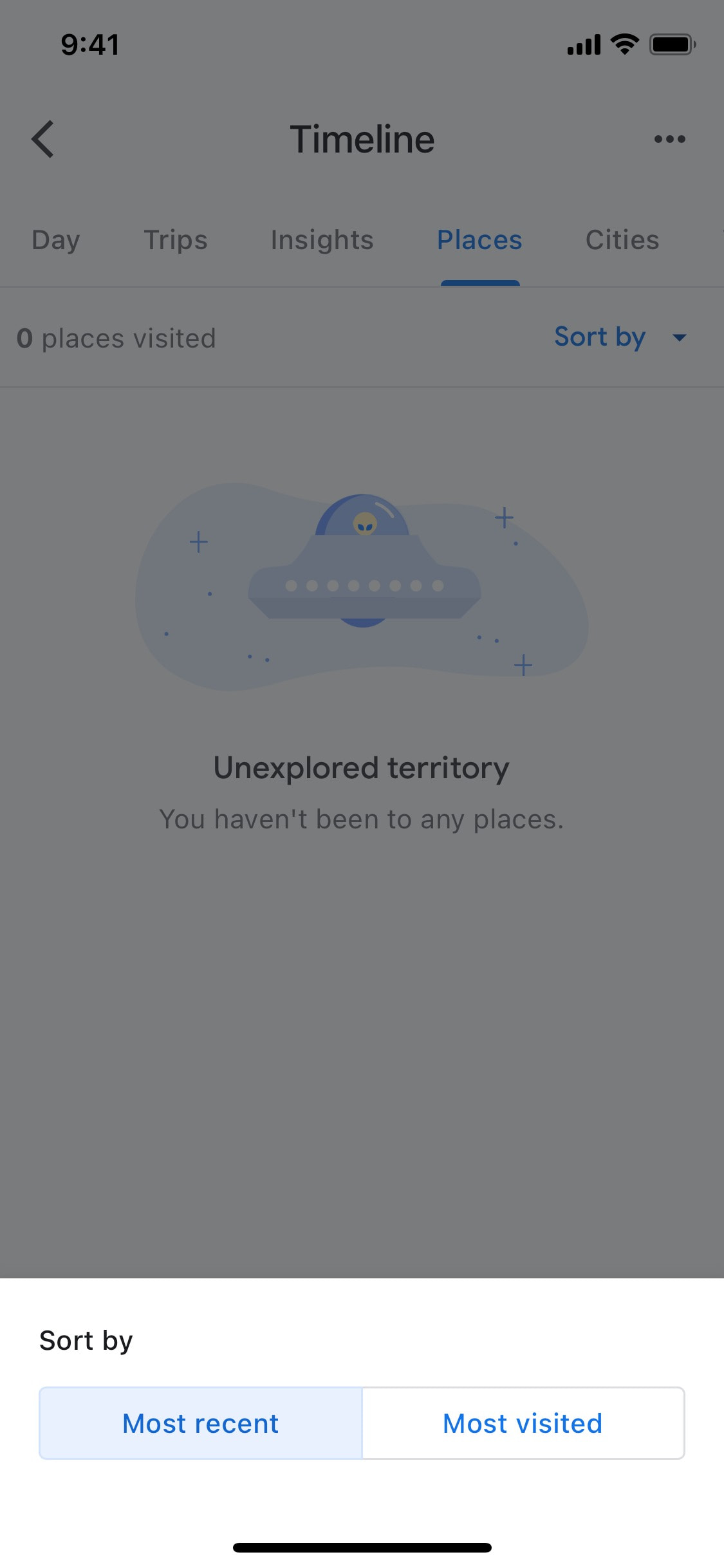 Google Maps iOS screen 455