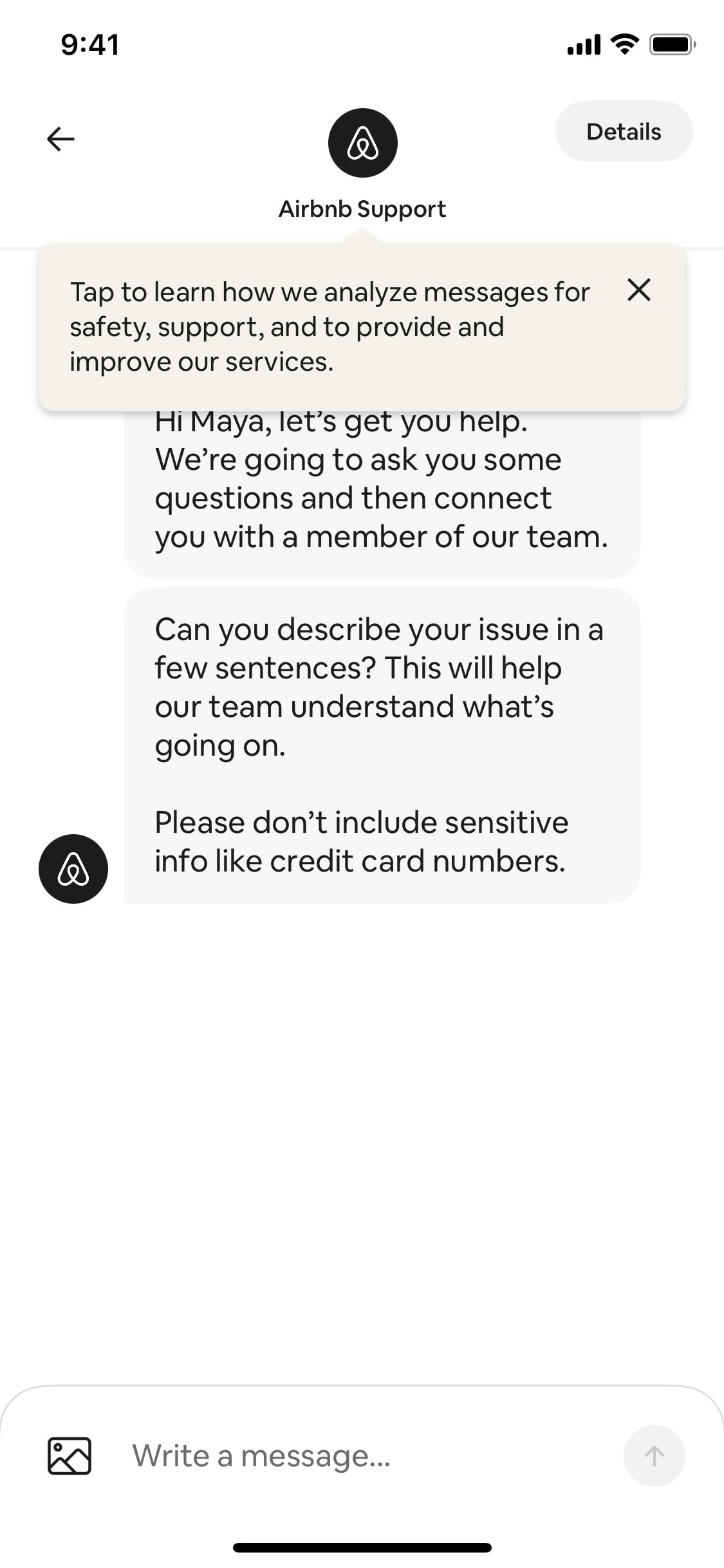 Airbnb iOS screen 428