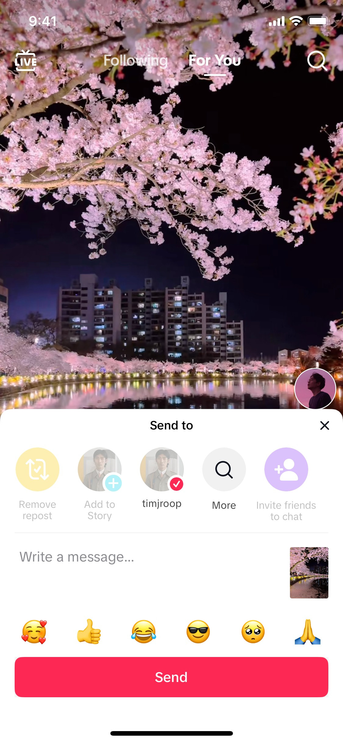 TikTok iOS screen 176