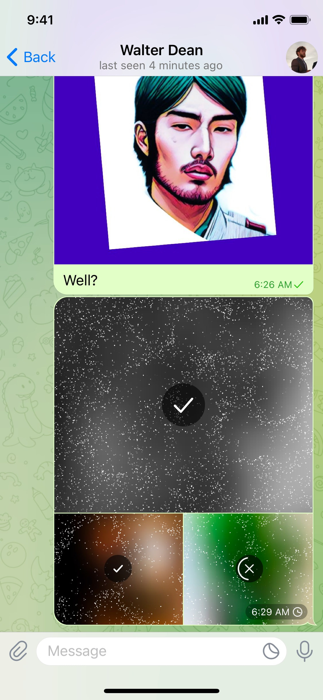 Telegram iOS screen 213