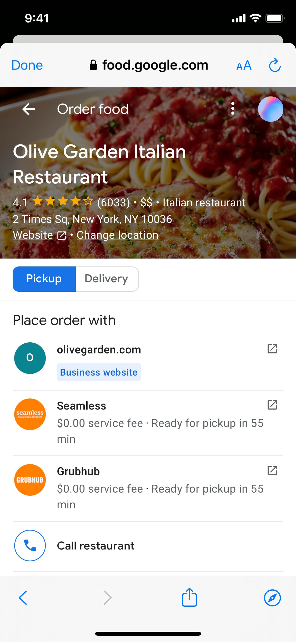 Google Maps iOS screen 155