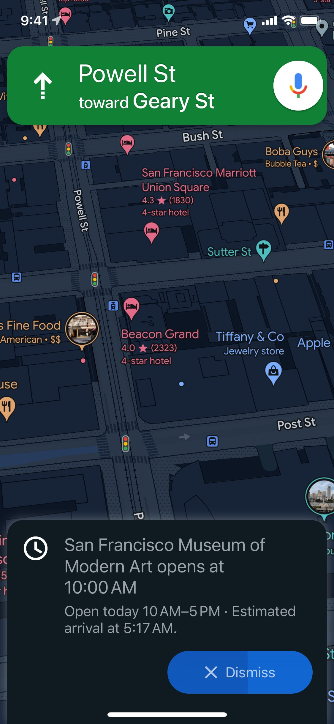 Google Maps iOS screen 93