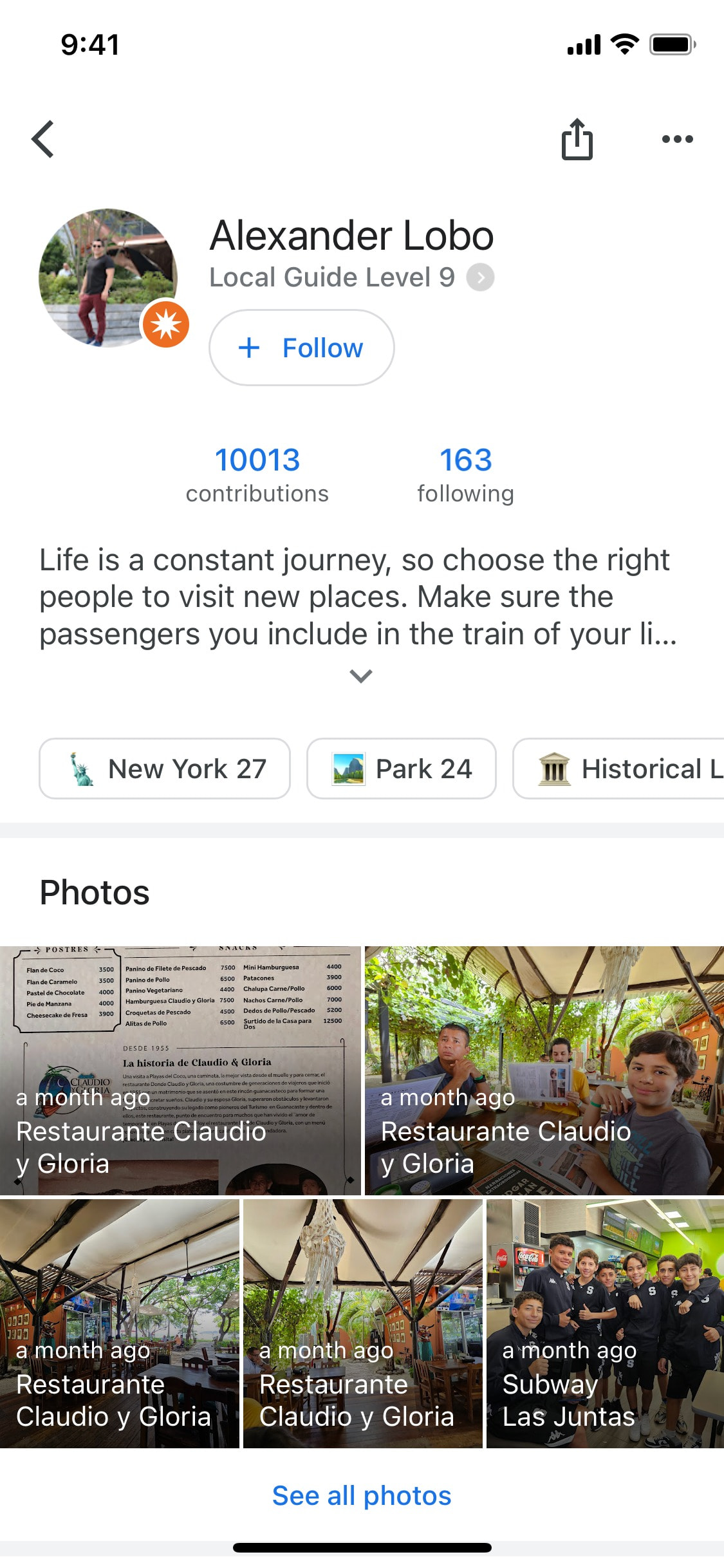 Google Maps iOS screen 419