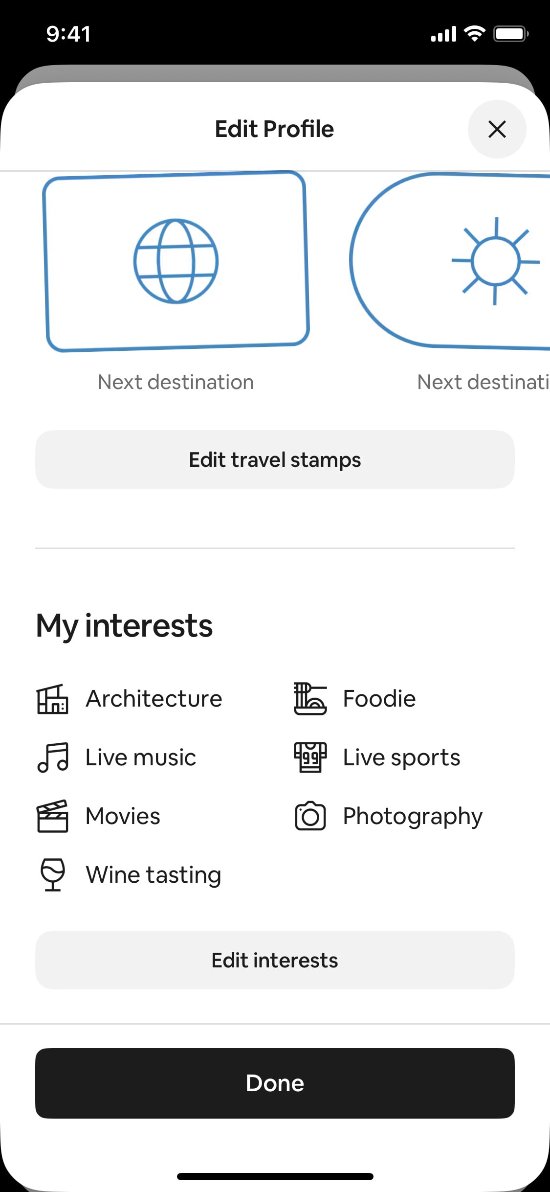 Airbnb iOS screen 349