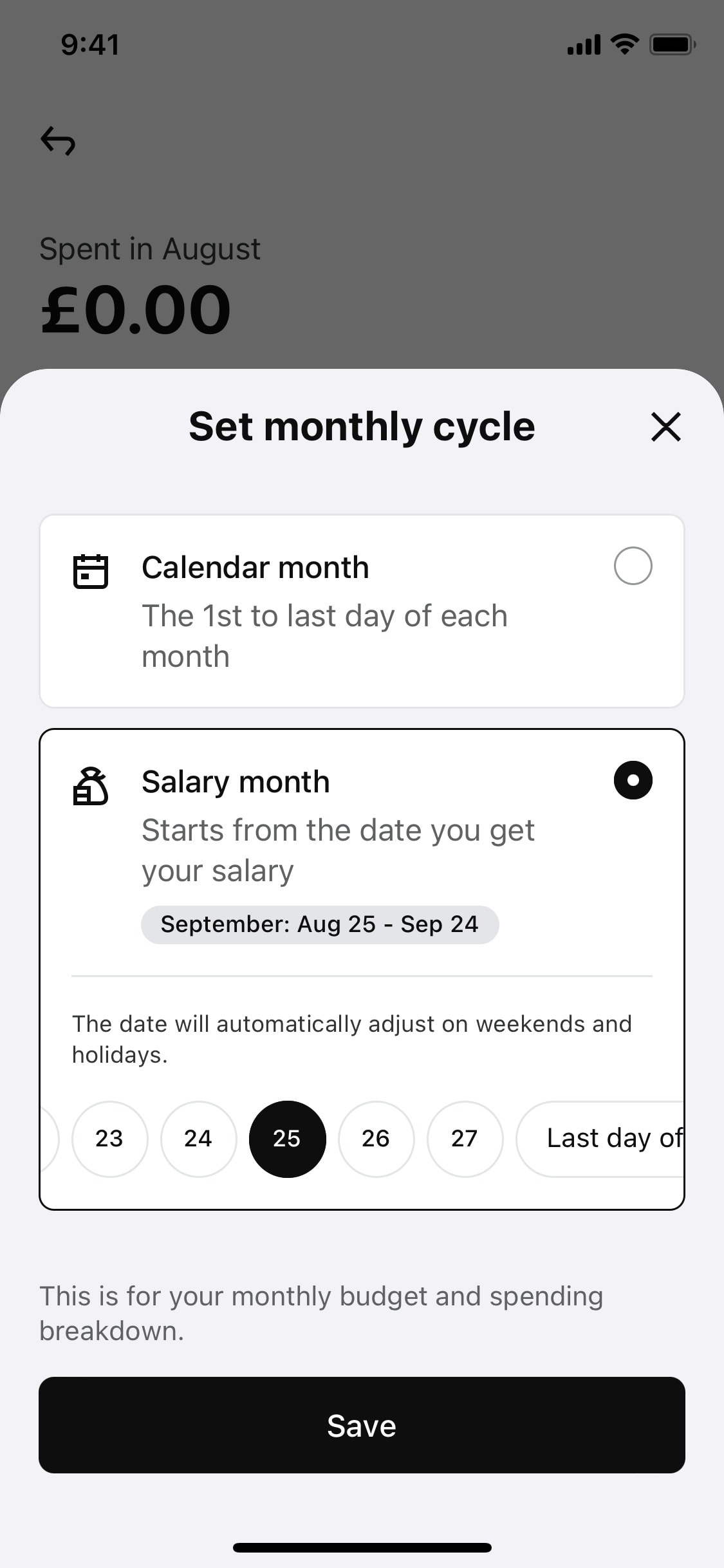 Klarna iOS screen 152