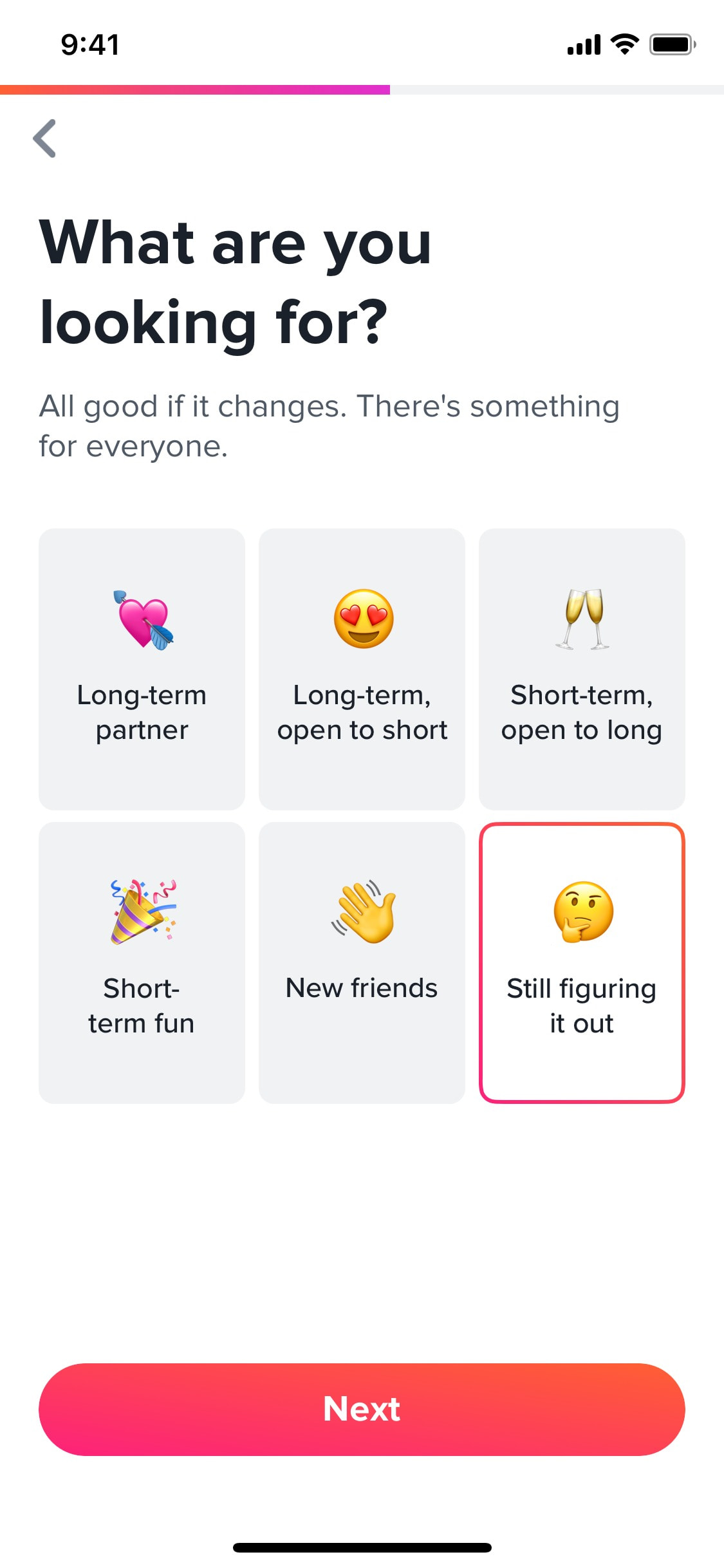 Tinder iOS screen 76