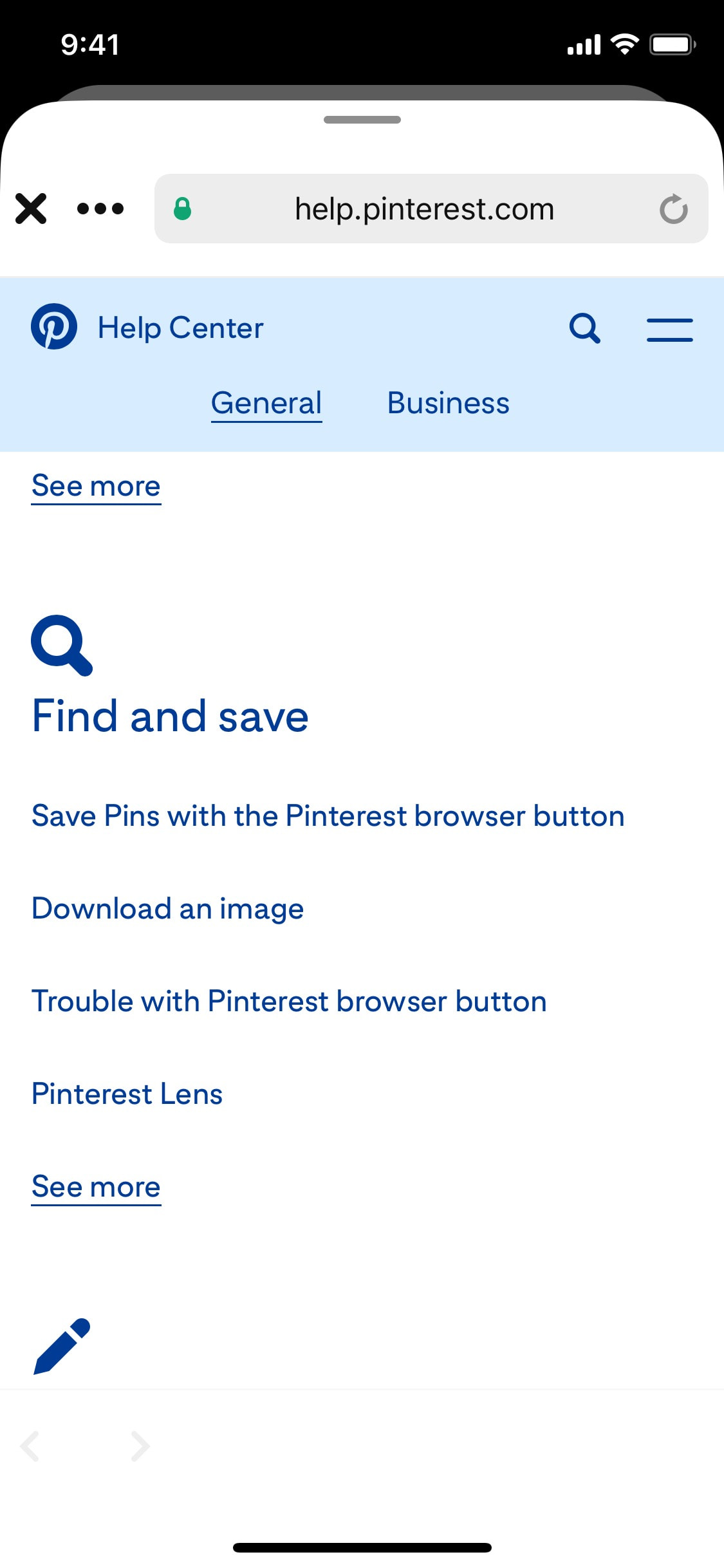 Pinterest iOS screen 452
